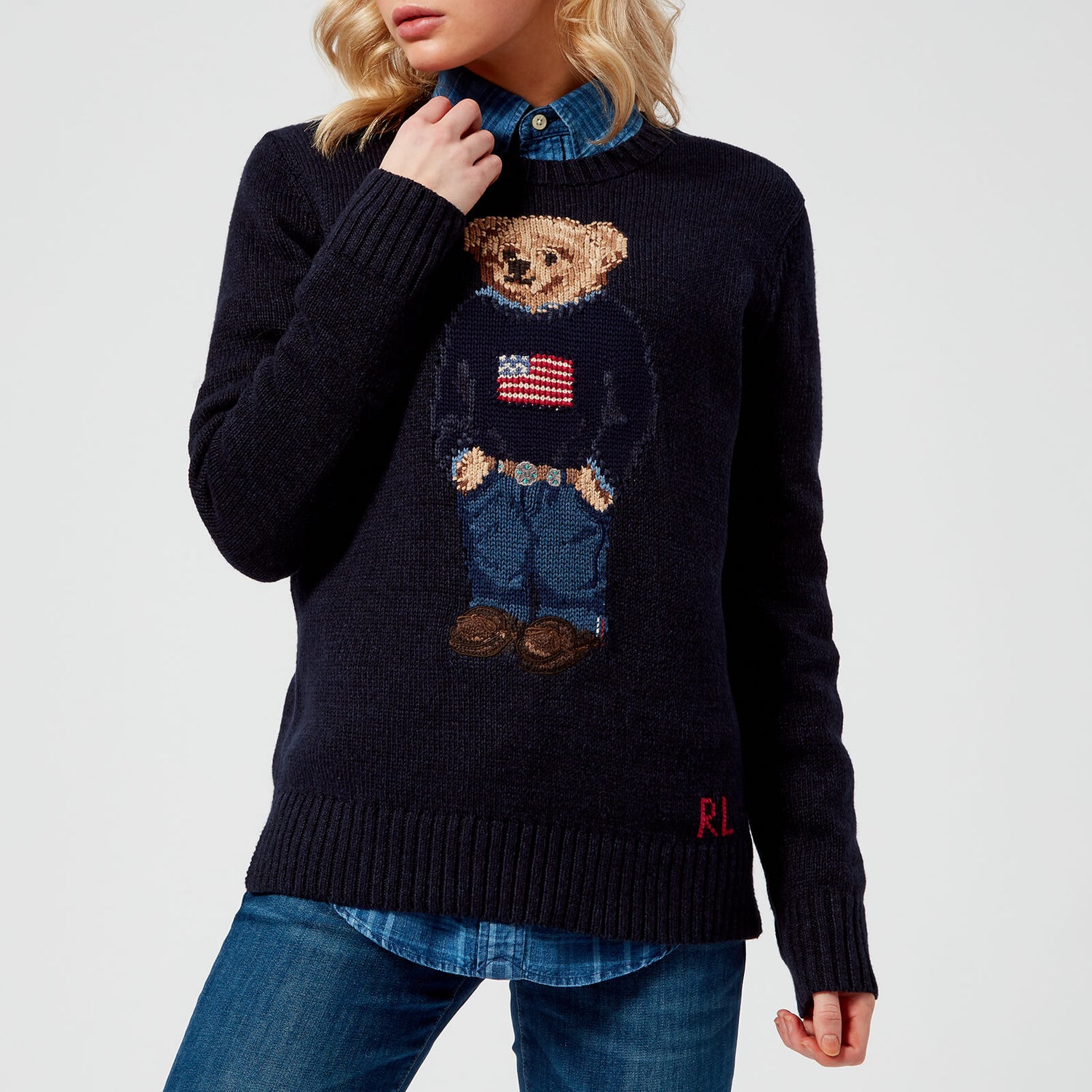 Ralph lauren bear jumper womens Clearance
