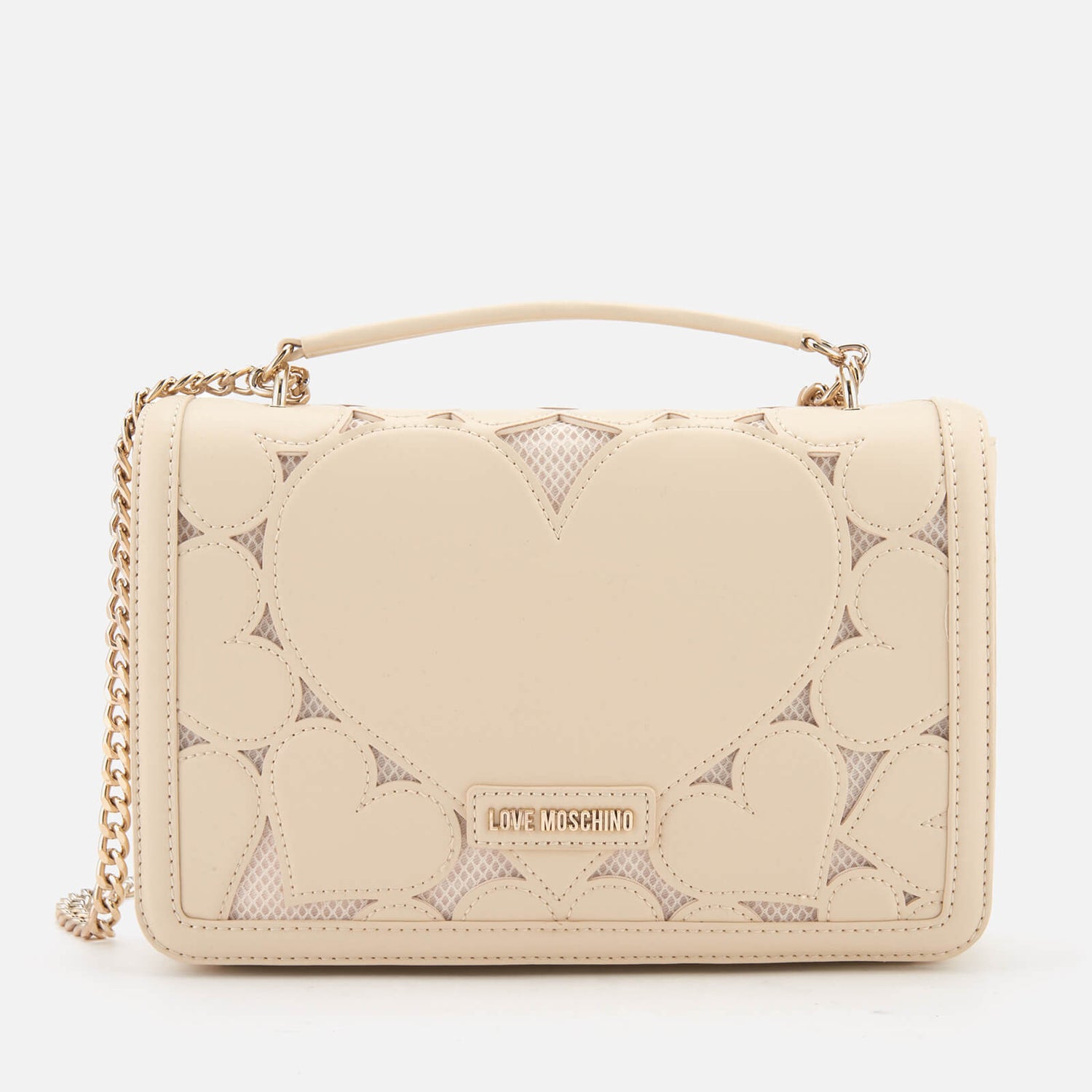 cream moschino bag