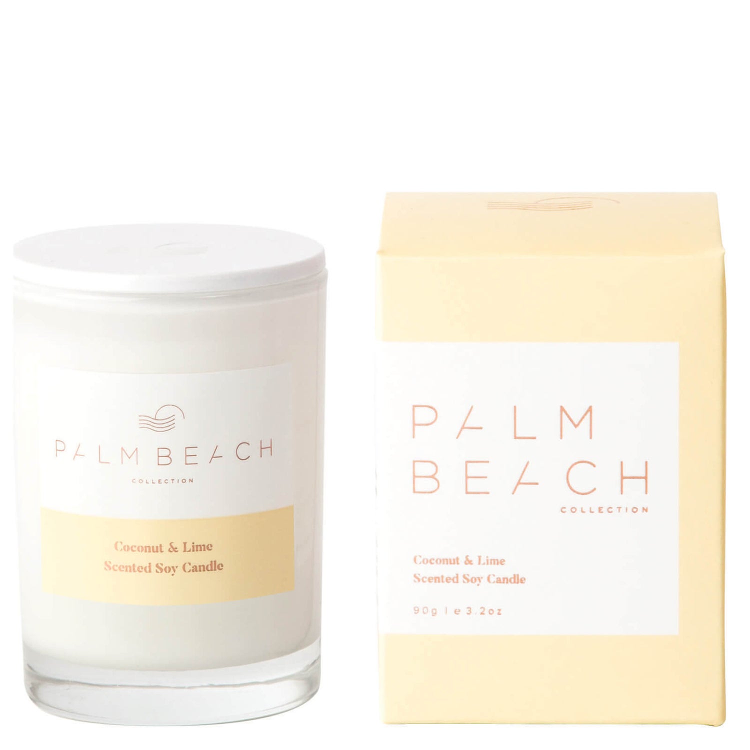 Palm Beach Coconut & Lime Mini Candle 90g LOOKFANTASTIC