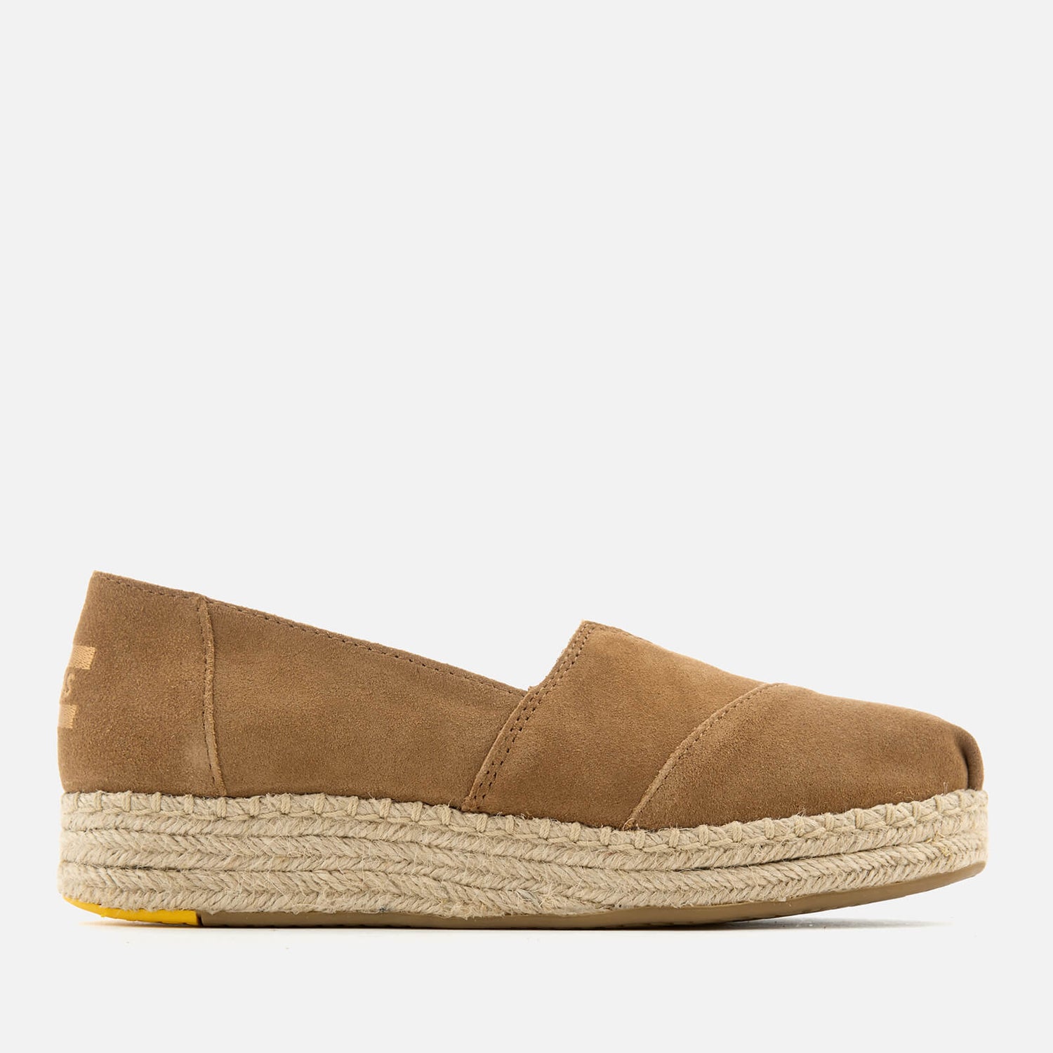 Toms alpargata suede 2025 platform espadrille