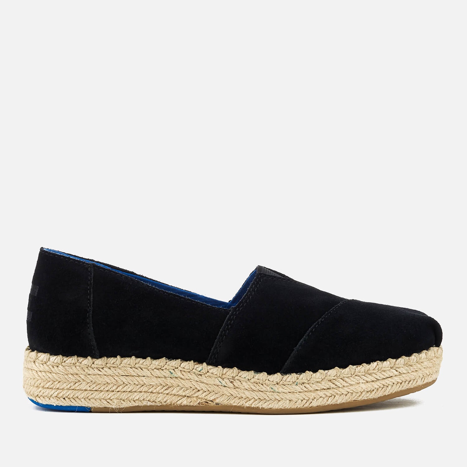 Toms alpargata clearance suede platform espadrille