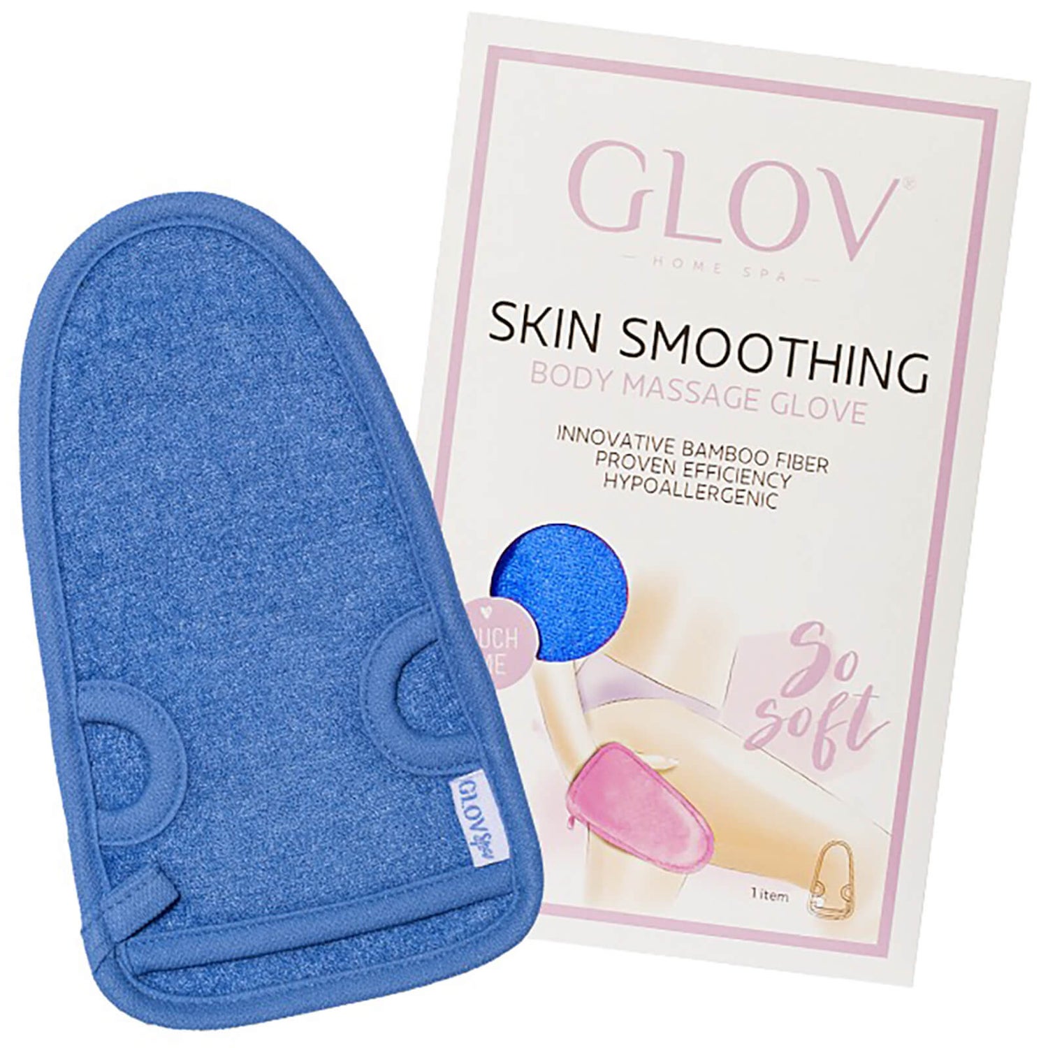 GLOV Skin Smoothing Body Massage Glove - Blue