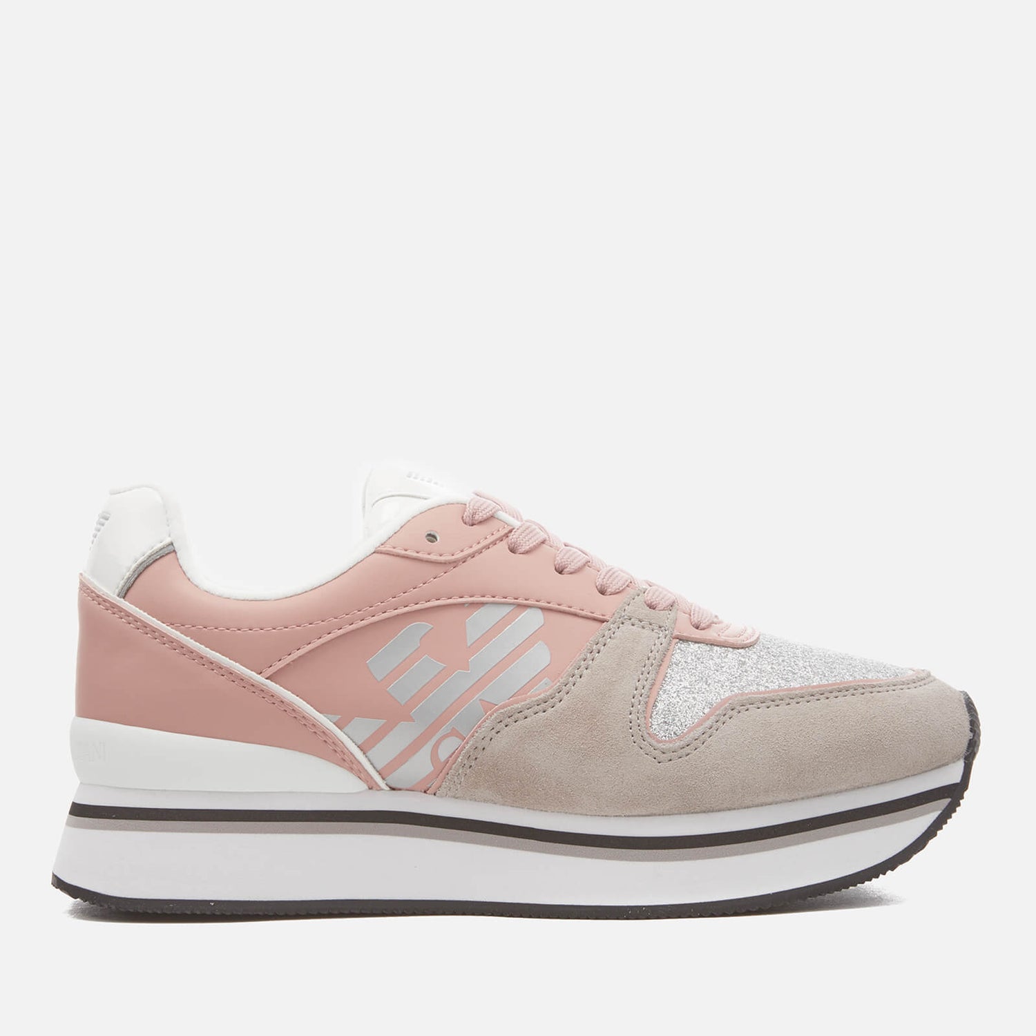 Christina Trainers - Nude/Silver 