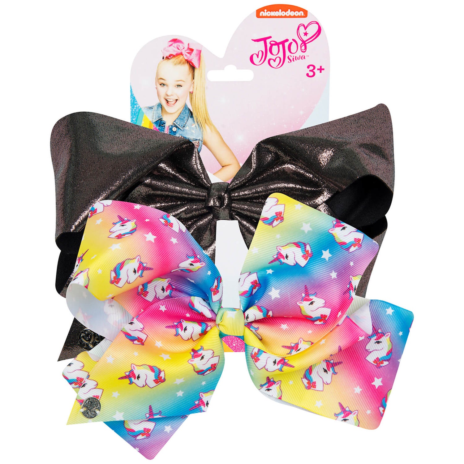 Jojo Siwa Bow Set Unicorn/Gunmetal Toys Zavvi US