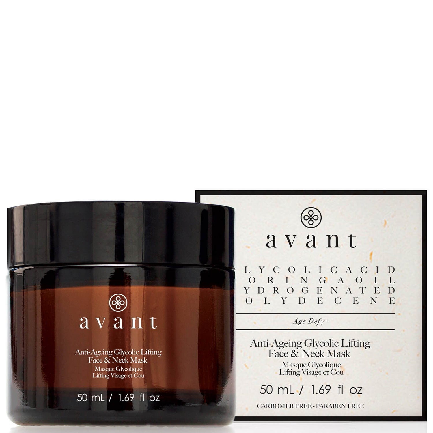Avant Skincare Anti-Ageing Glycolic Lifting Face and Neck Mask 50 ml