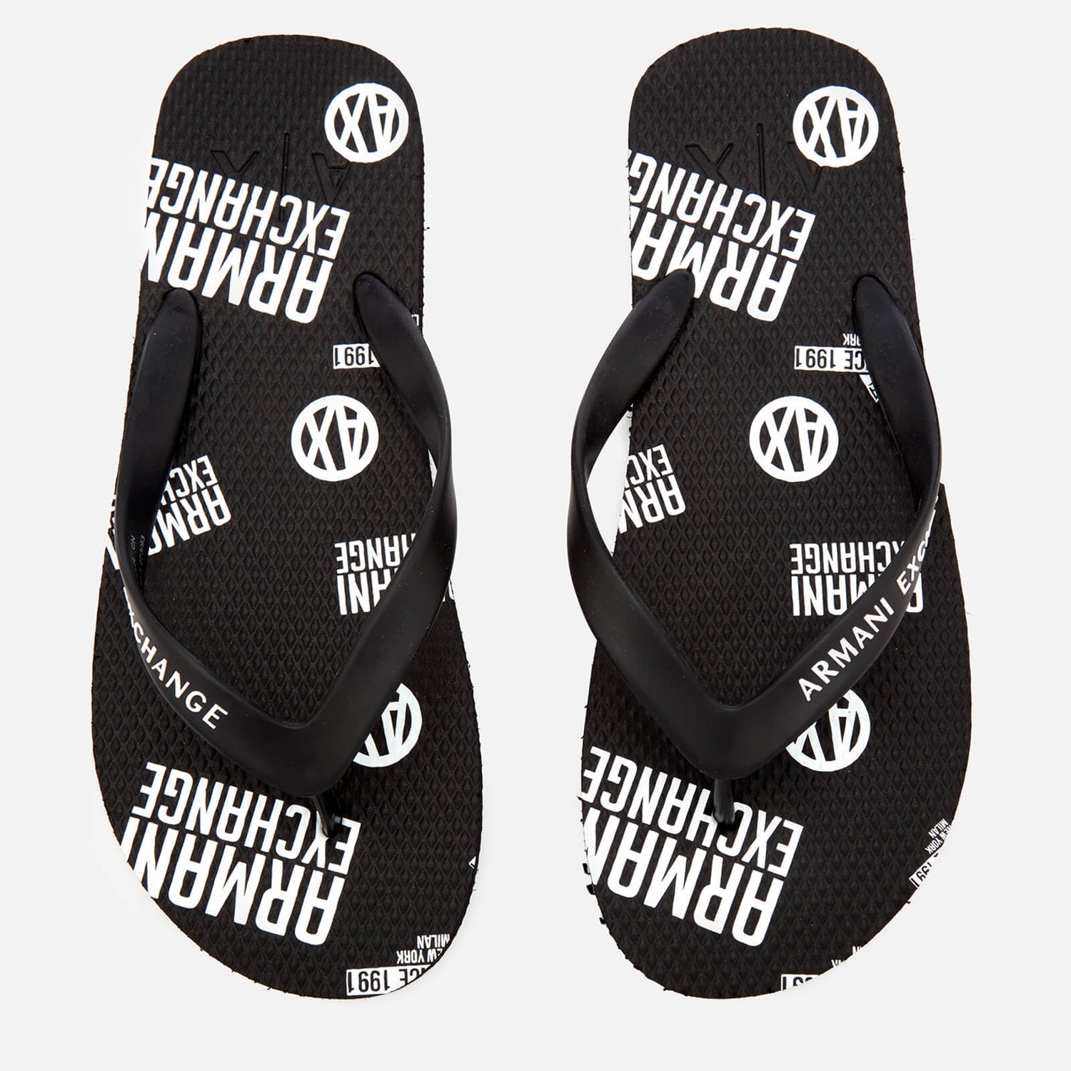 Armani Exchange Men s AX Flip Flops Nero TheHut
