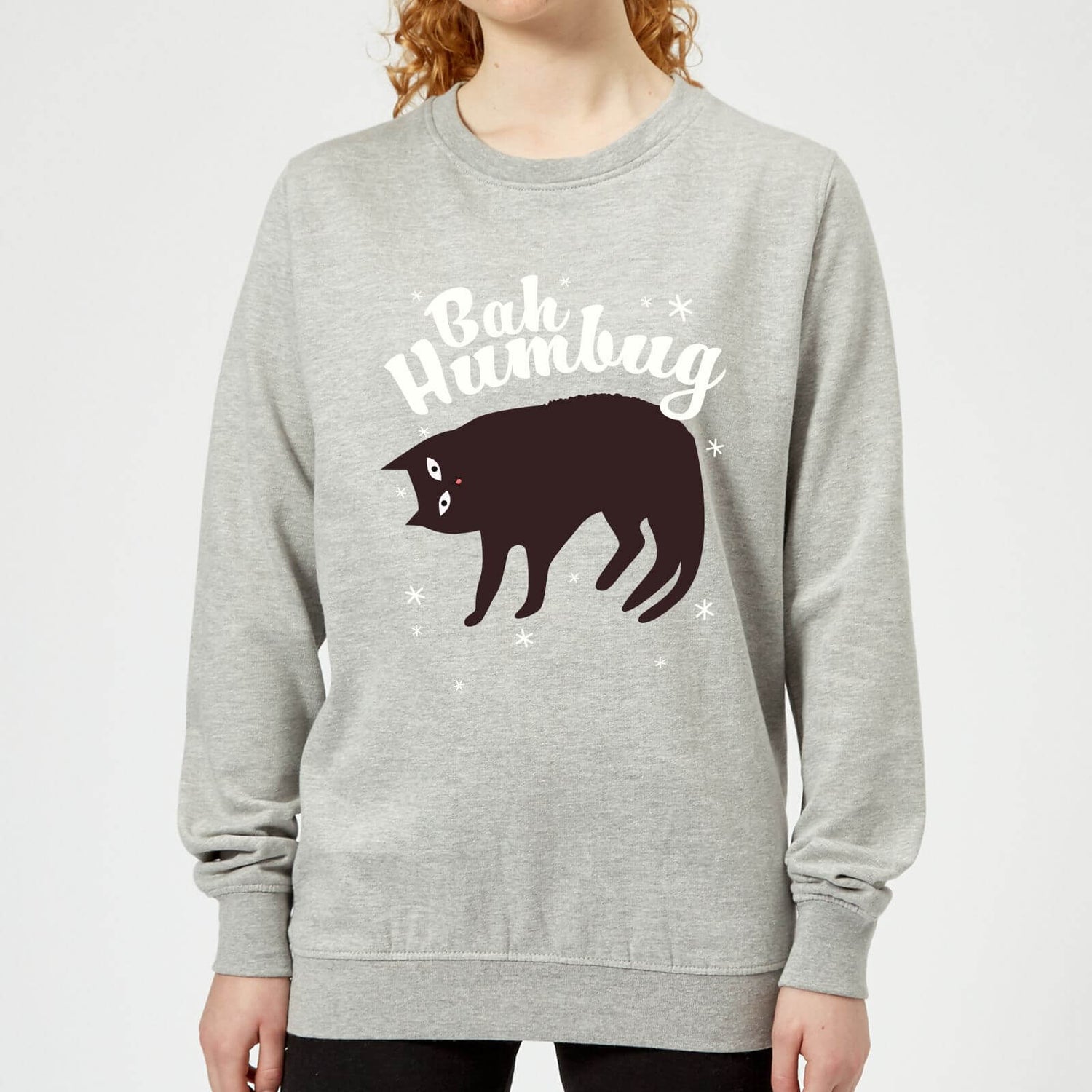 Bah Humbug Women s Sweatshirt Grey Clothing Zavvi UK