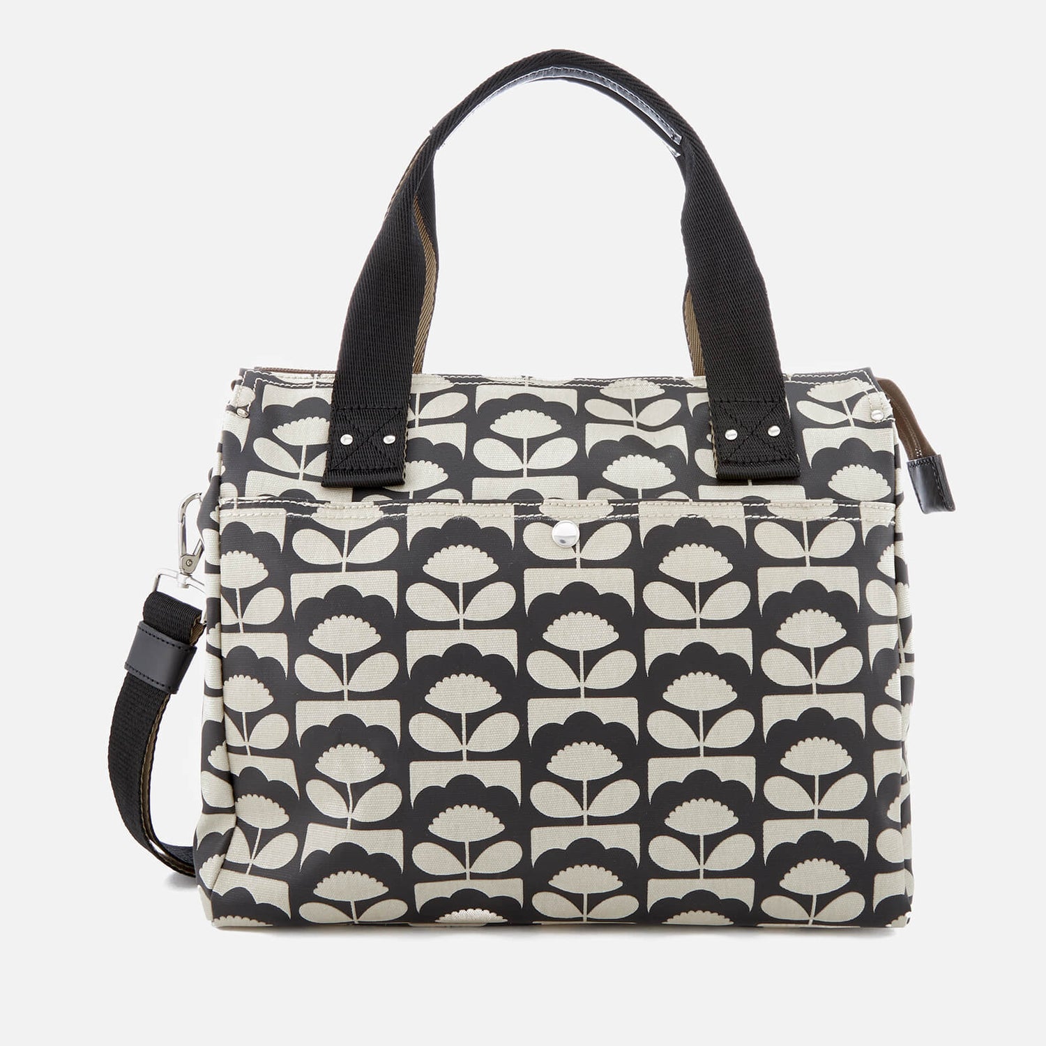 Orla Kiely Women s Zip Messenger Bag Charcoal