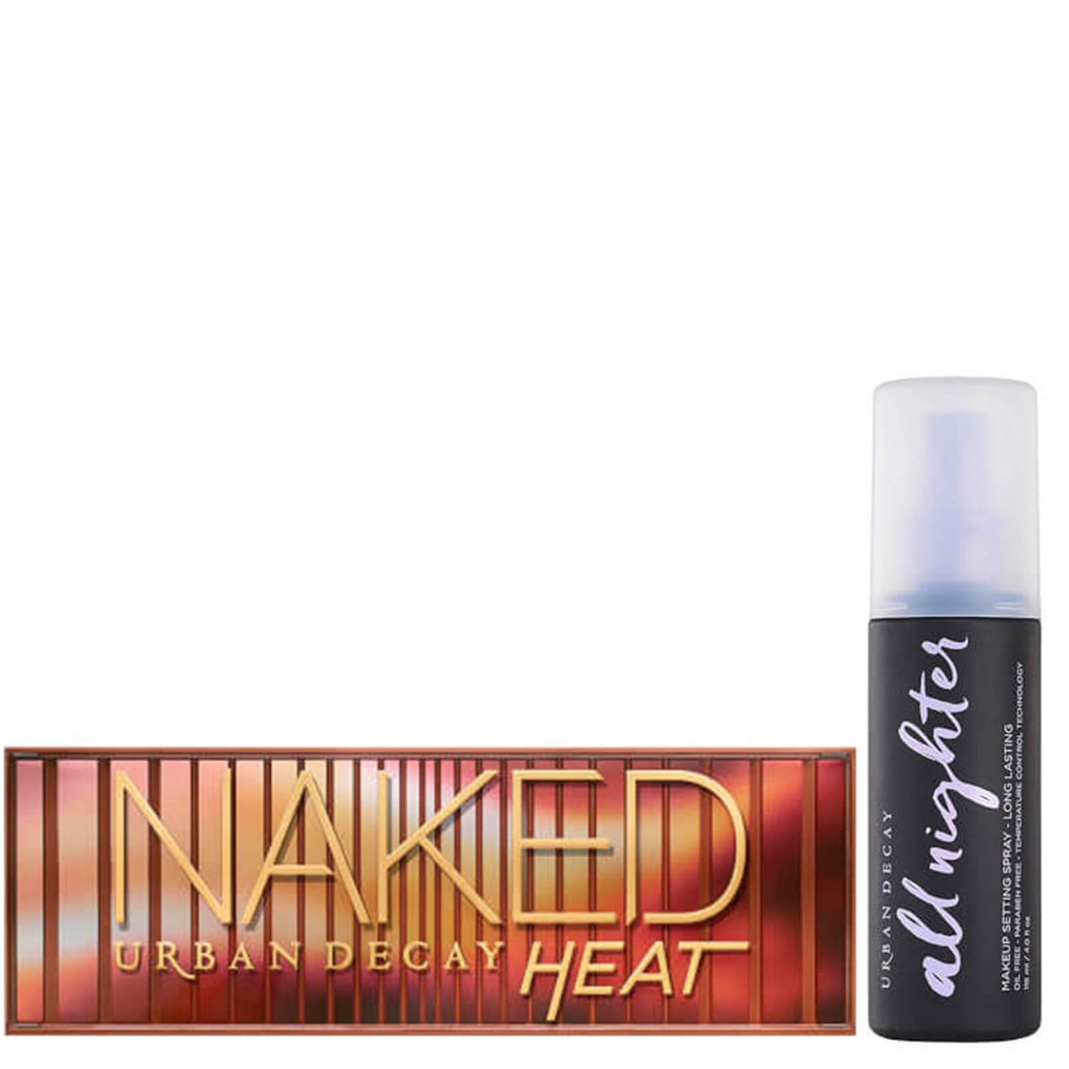 Urban Decay Naked Heat Palette and Setting Spray Bundle