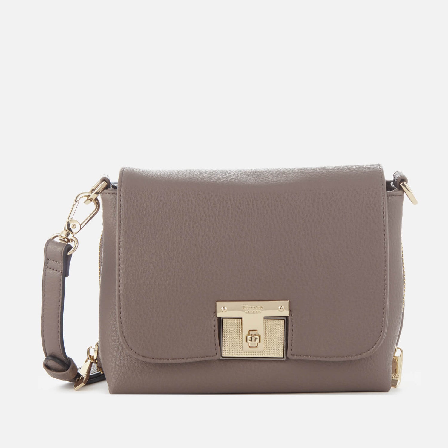 Dune Women's Diaghan Flap Cross Body Bag Grey