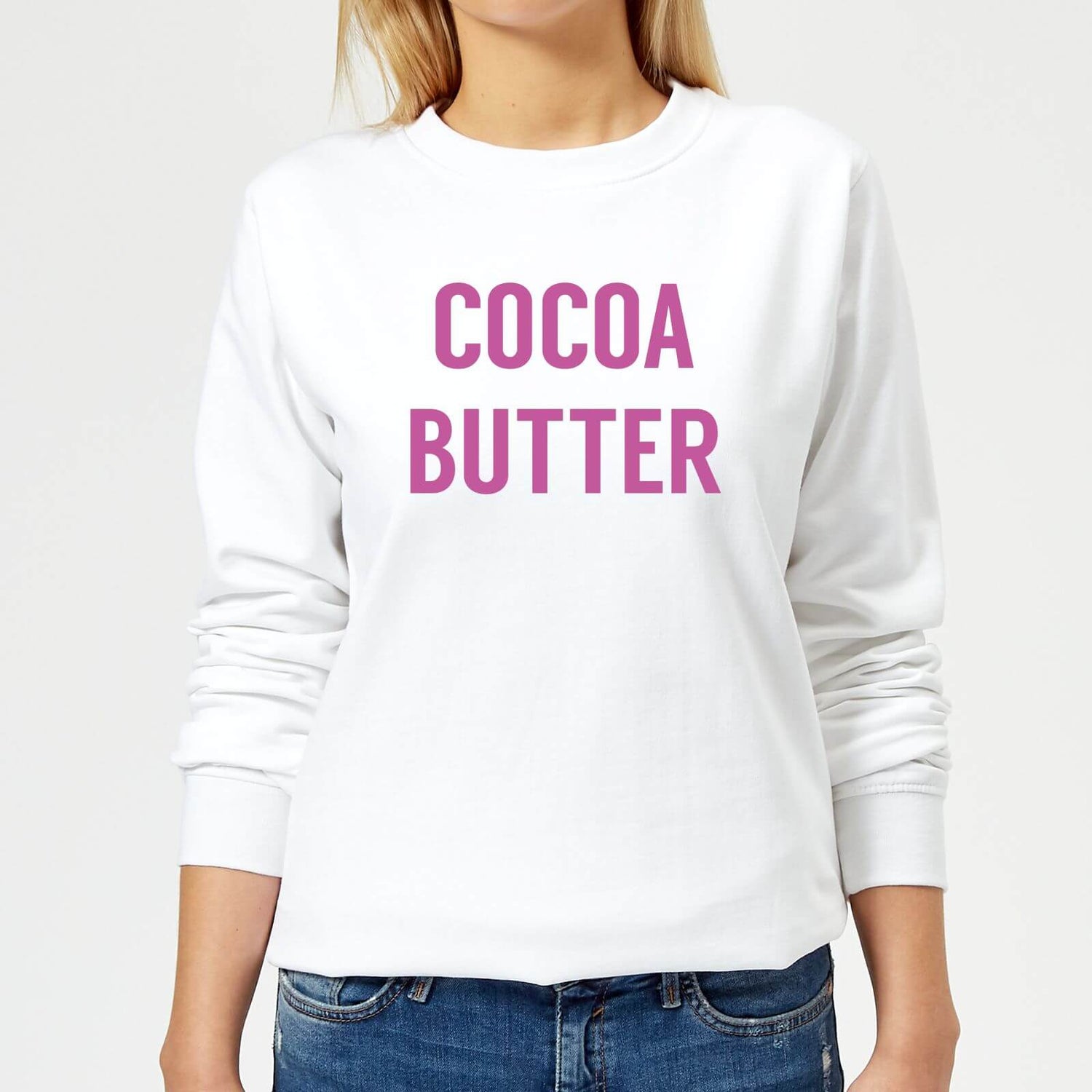 Cocoa Butter Women s Sweatshirt White Clothing Zavvi US