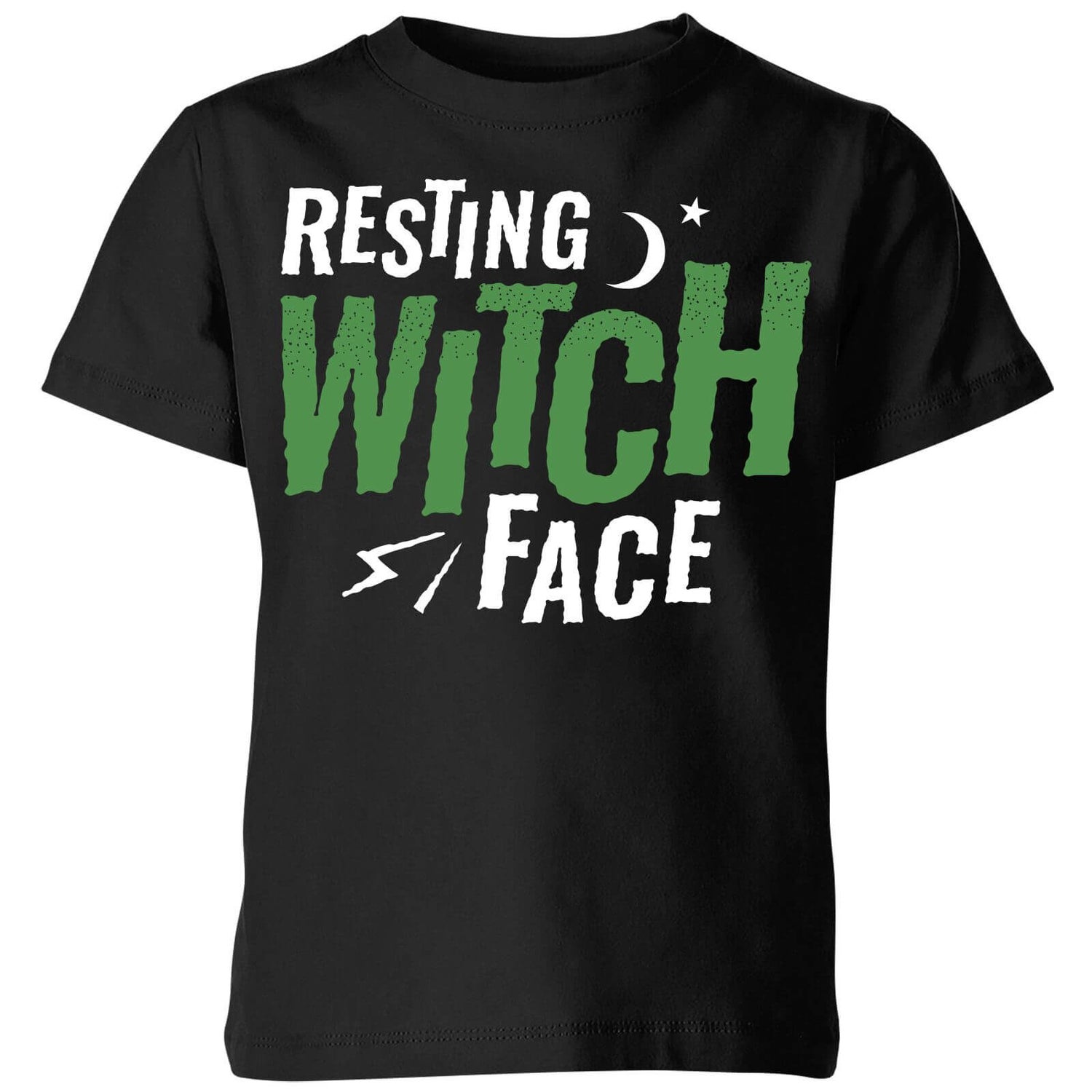 Resting Witch Face Kids' T-Shirt - Black