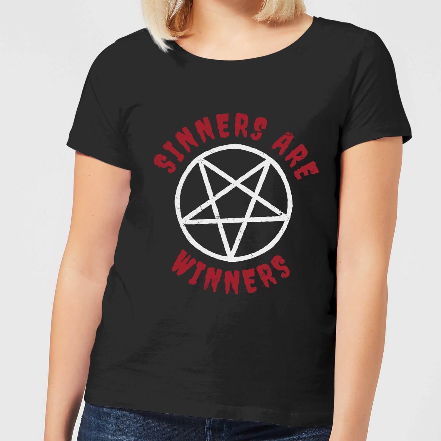 Sinners are Winners Women's T-Shirt - Black