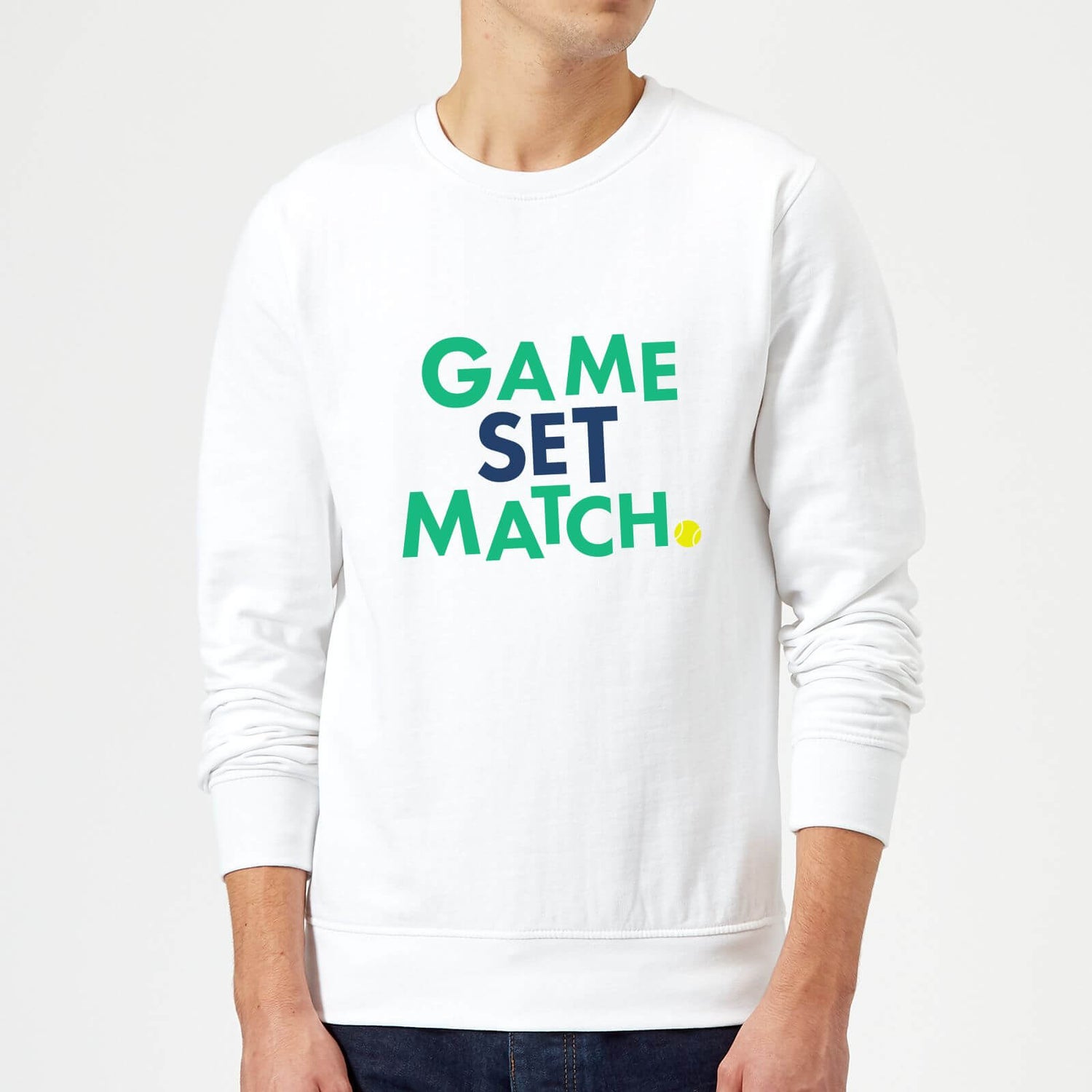 Game Set Match Sweatshirt White Clothing Zavvi Ireland