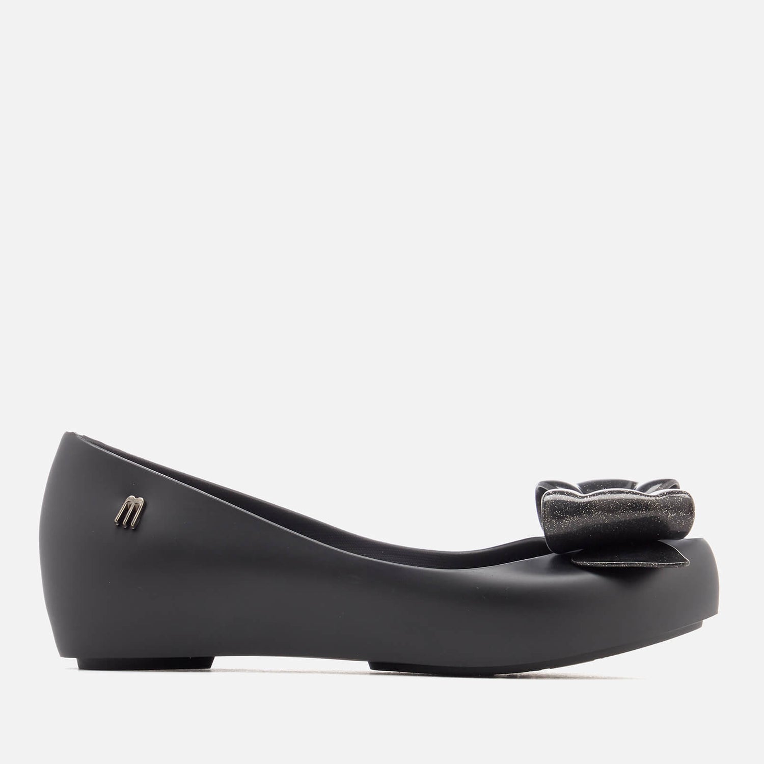 Mini Melissa Ultragirl Sweet bow-detail ballerinas - Black