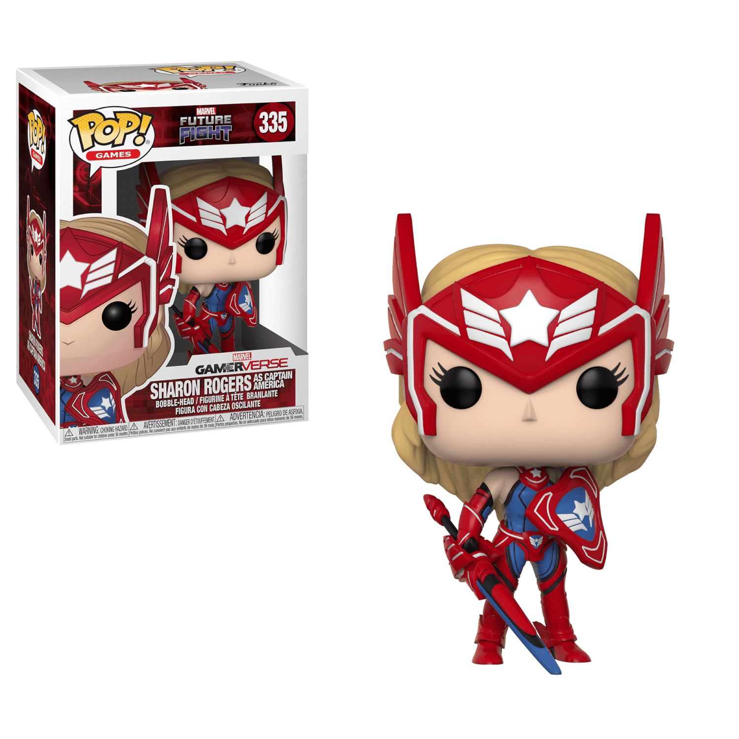 Marvel Future Fight Sharon Rogers Pop! Vinyl Figure Merchandise - Zavvi US