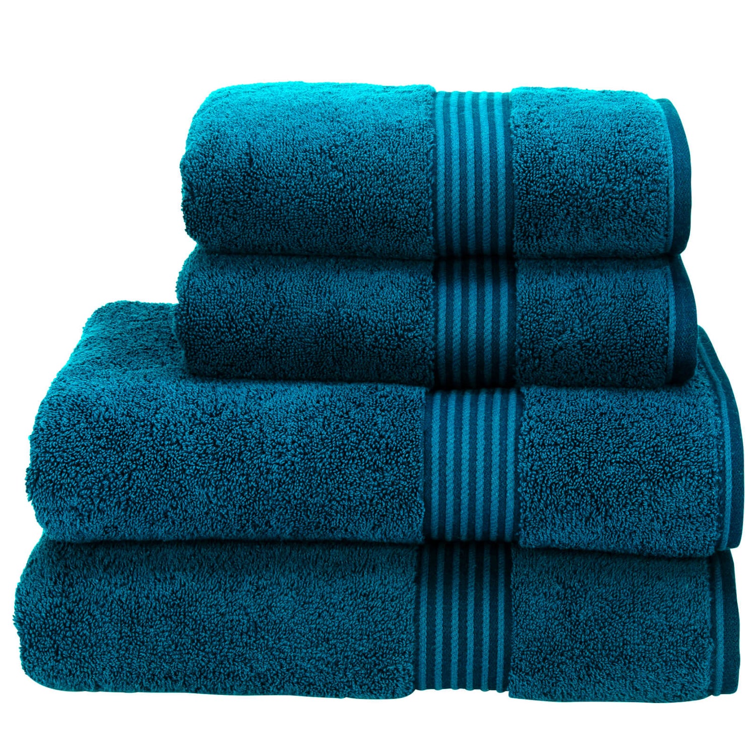 Christy Supreme Hygro Towel Range - Kingfisher - Hand Towel (Set of 2)