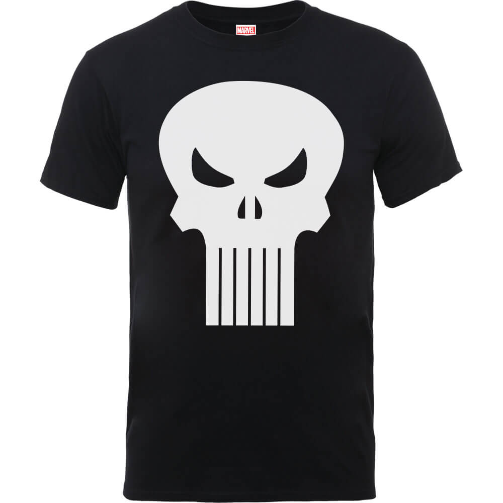 købmand Løft dig op padle Marvel The Punisher Skull Logo Men's Black T-Shirt | My Geek Box US