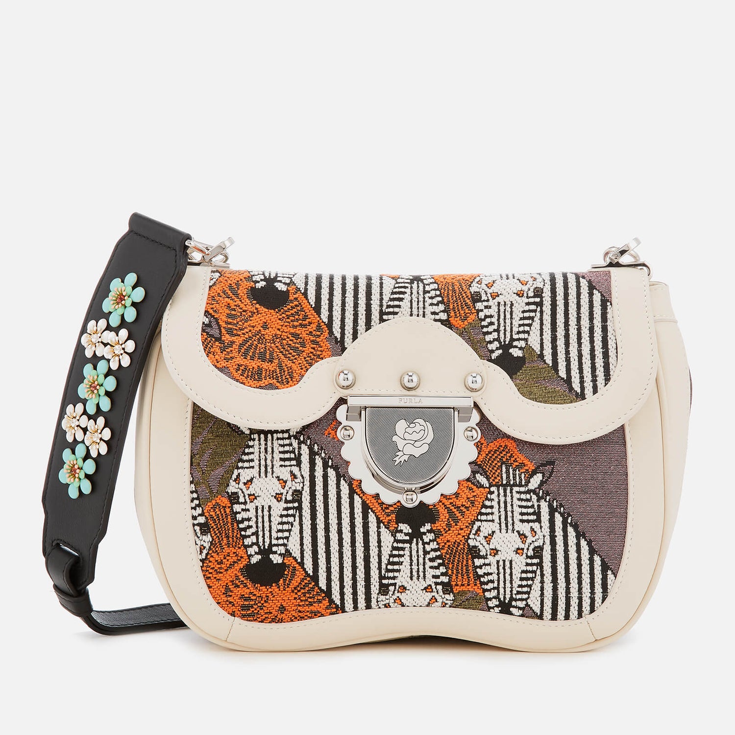 Furla Women s Ducale Small Cross Body Bag White