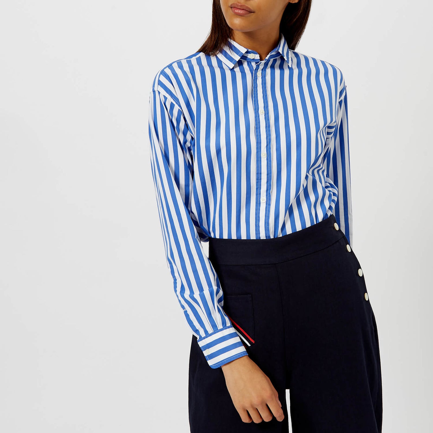 Polo Ralph Lauren Women's Ramsey Stripe Shirt - Blue/White