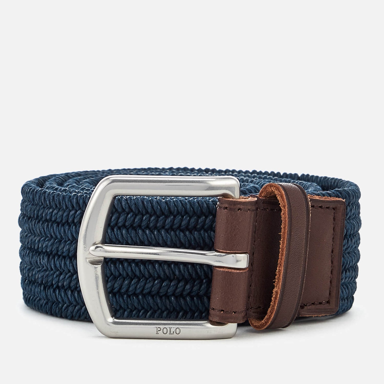 Polo Ralph Lauren Men s Braided Fabric Stretch Belt Navy