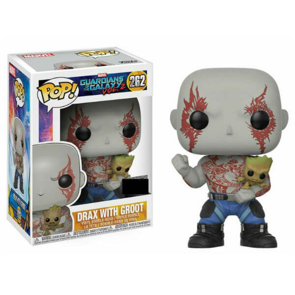 Marvel Guardians of the Galaxy 2 Drax with Groot EXC Pop Vinyl