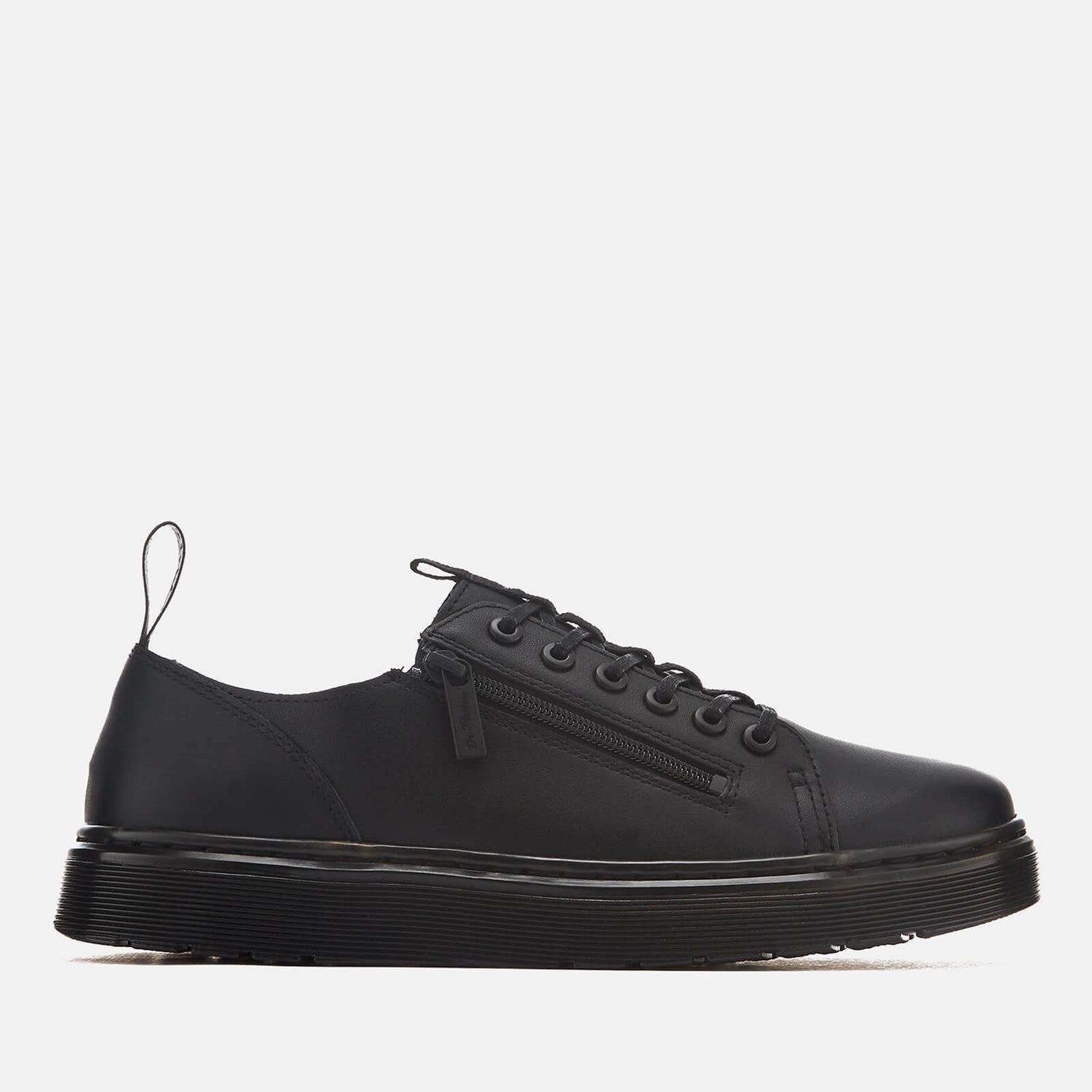 Dr. Martens Men's Dante Zip Softy T Leather 6-Eye Shoes - Black ...