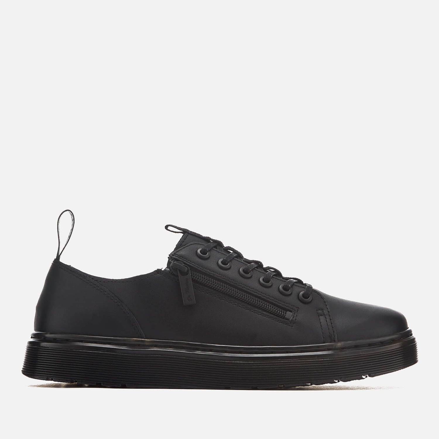 Dr. Martens Men s Dante Zip Softy T Leather 6 Eye Shoes Black TheHut