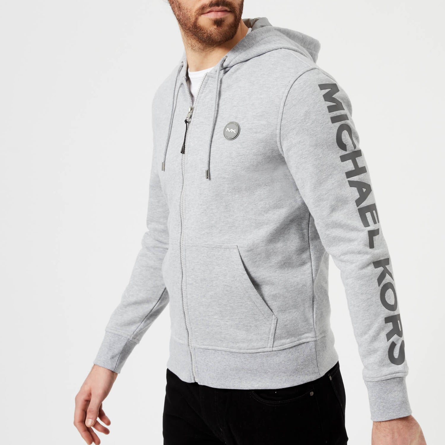 Michael Kors Men s Spring Fleece Hoody Heather Grey TheHut