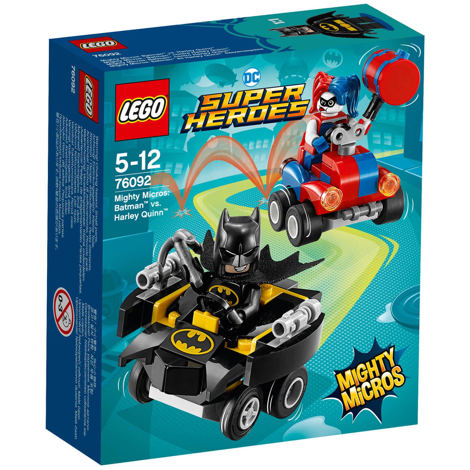 LEGO Superheroes Mighty Micros: Batman Vs. Harley Quinn (76092) | My Geek  Box US