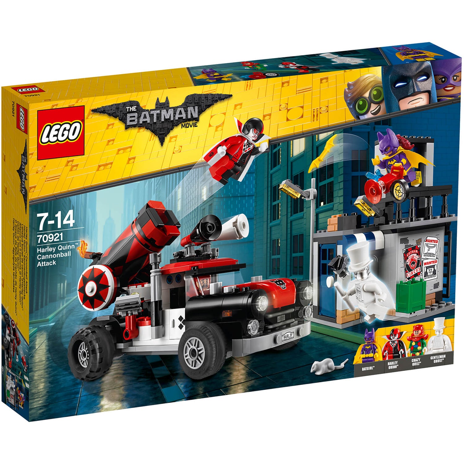 perle gjorde det Martyr The LEGO Batman Movie: Harley Quinn Cannonball Attack (70921) Toys - Zavvi  US