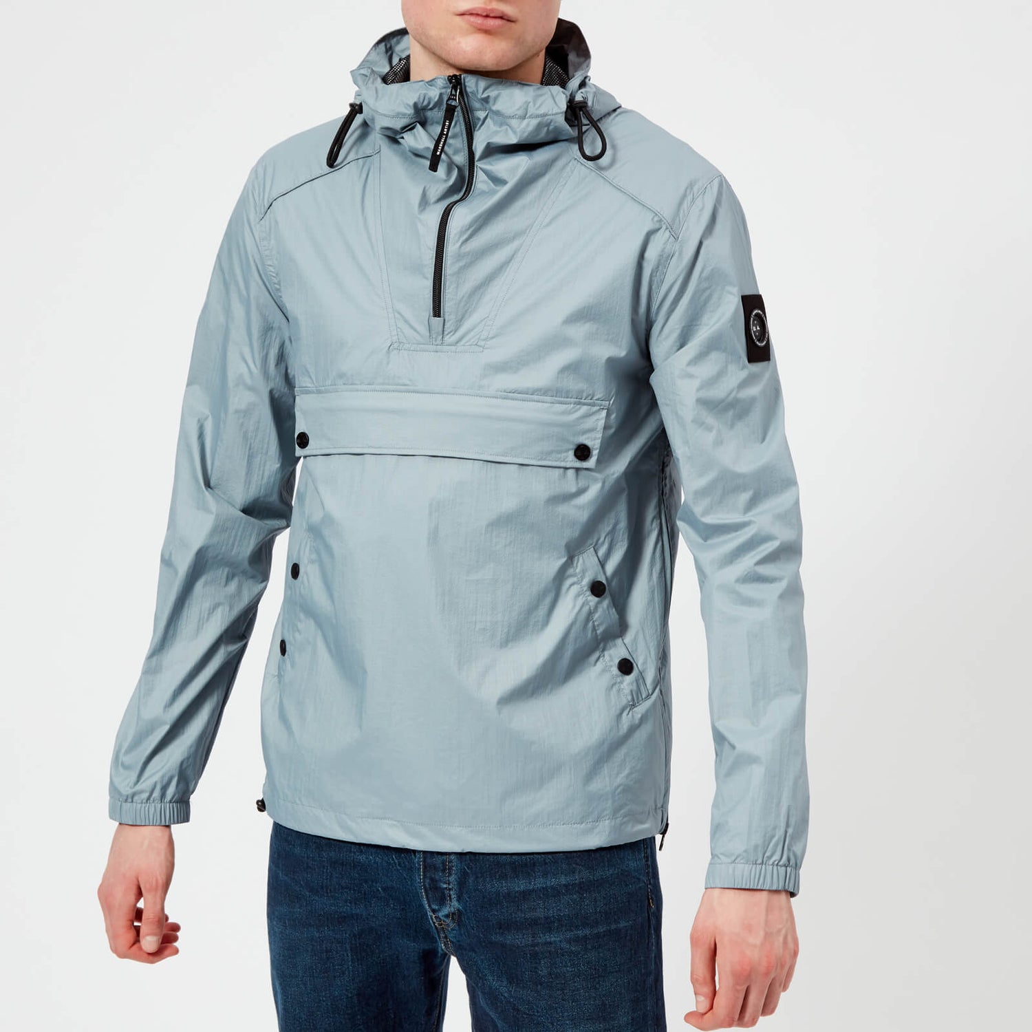 Marshall Artist Men s Micro Ripstop Half Zip Jacket Sky TheHut