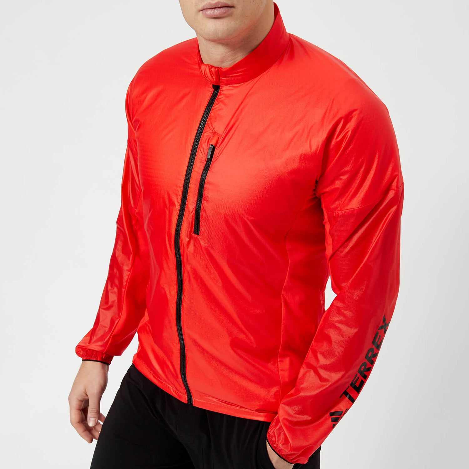 adidas Terrex Men s Agravic Alpha Shield Jacket Hi Res Red TheHut