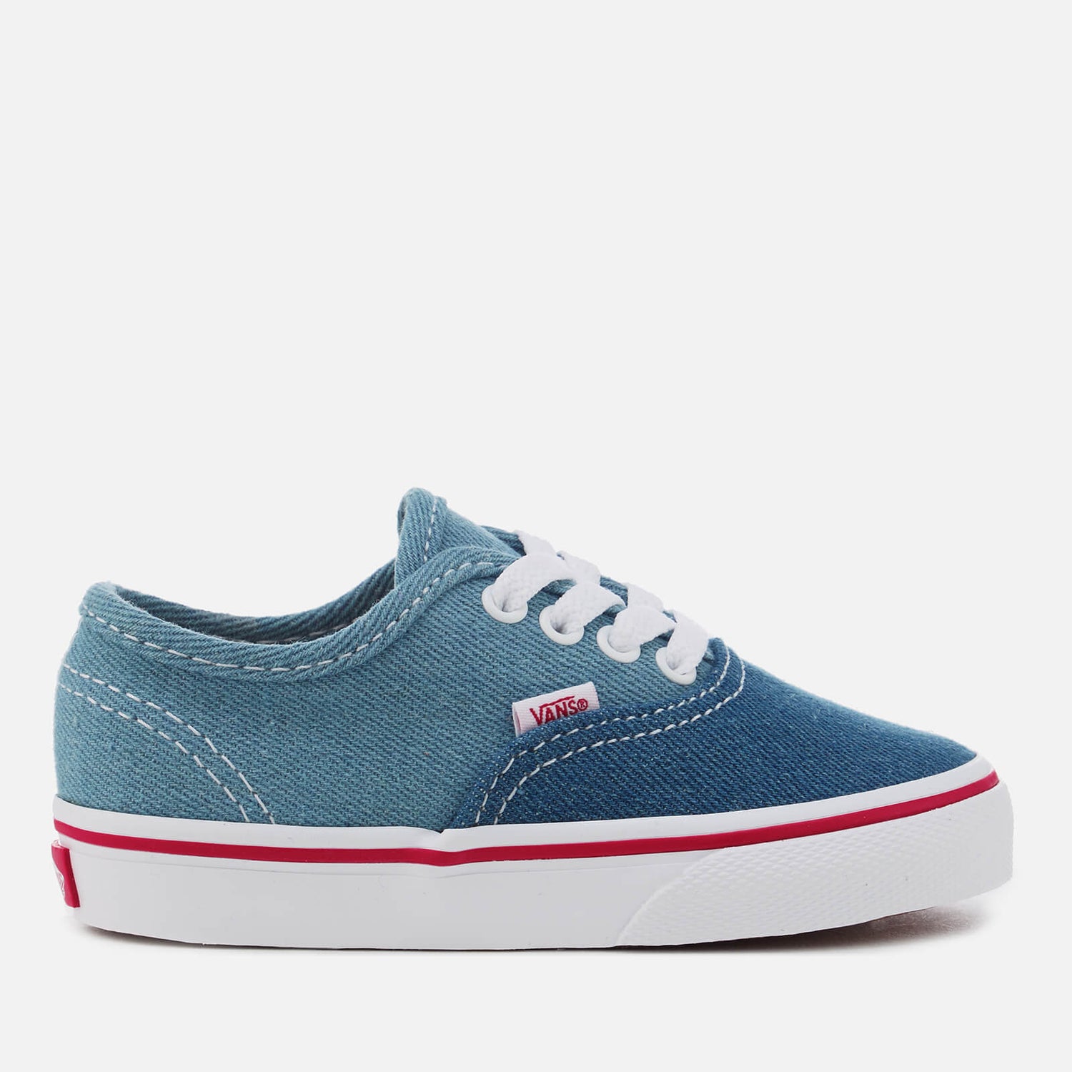 Vans Toddlers 2 Tone Denim Authentic Trainers Blue True White TheHut