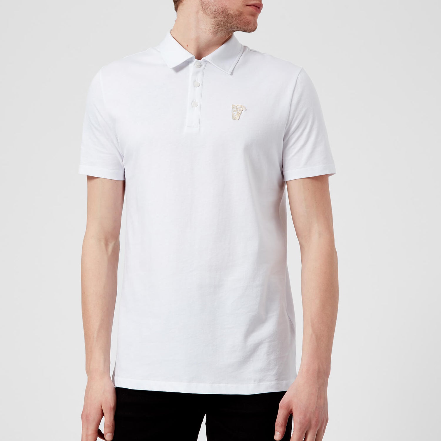 Versace Collection Men's Basic Polo Shirt - White | TheHut.com