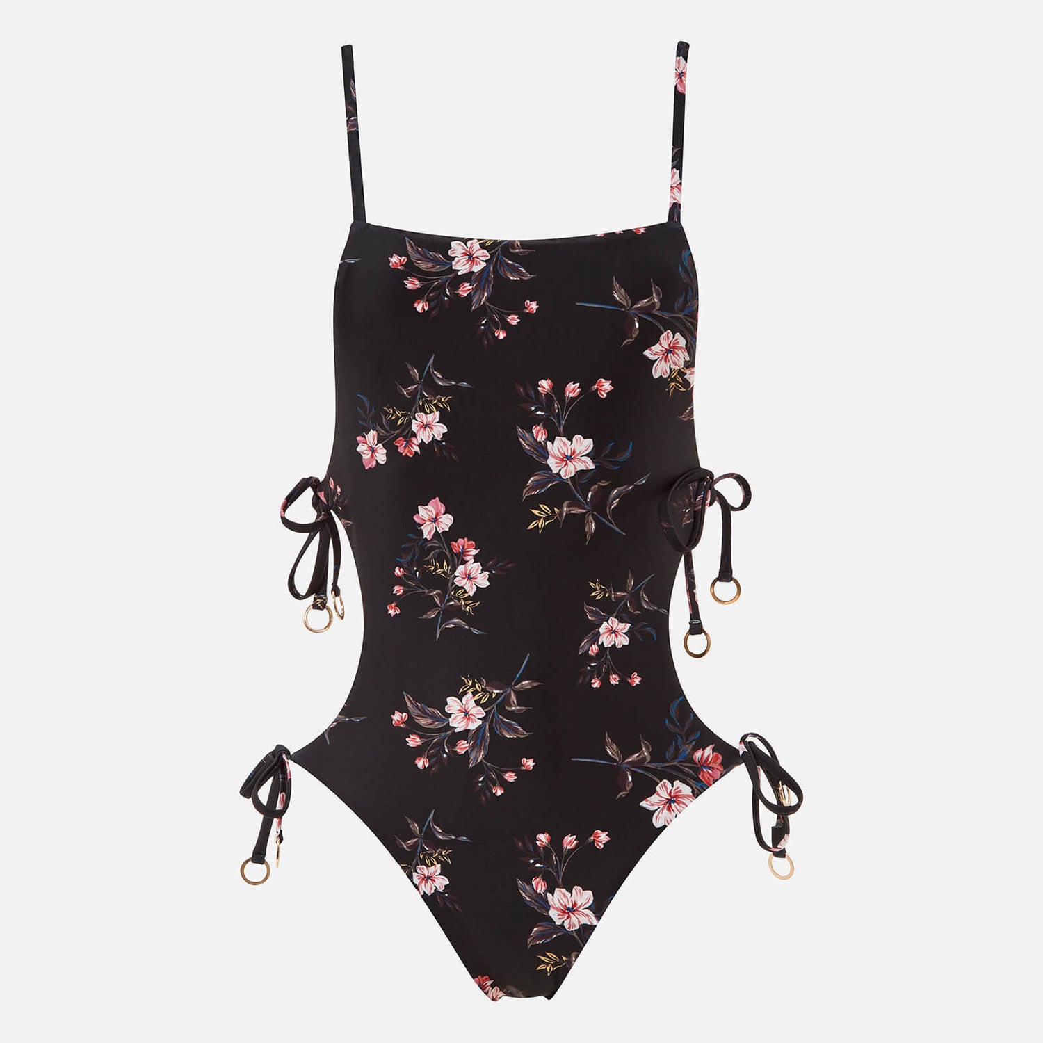 Tie side one piece swimsuit online