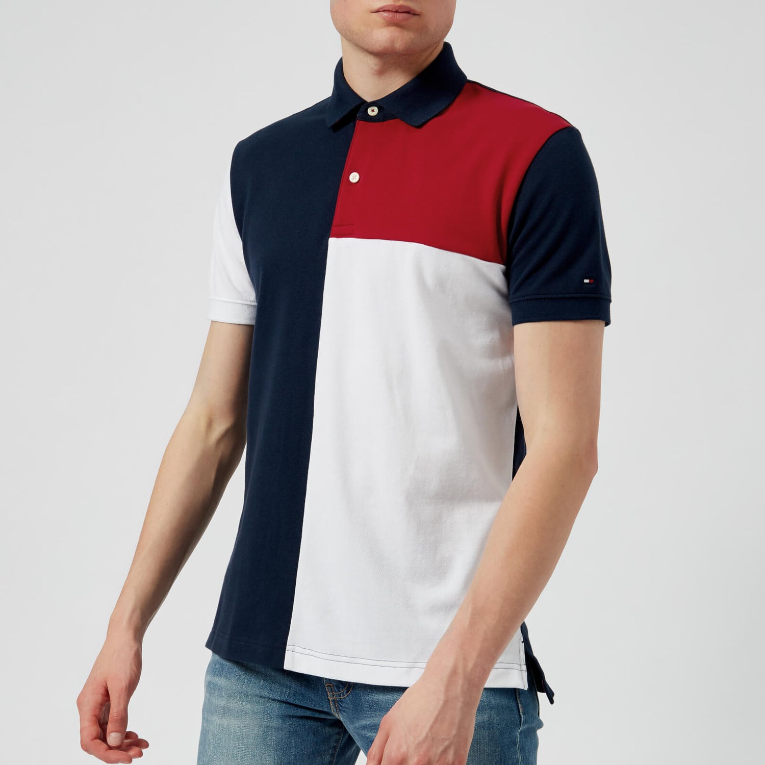 Tommy hilfiger shop color block polo