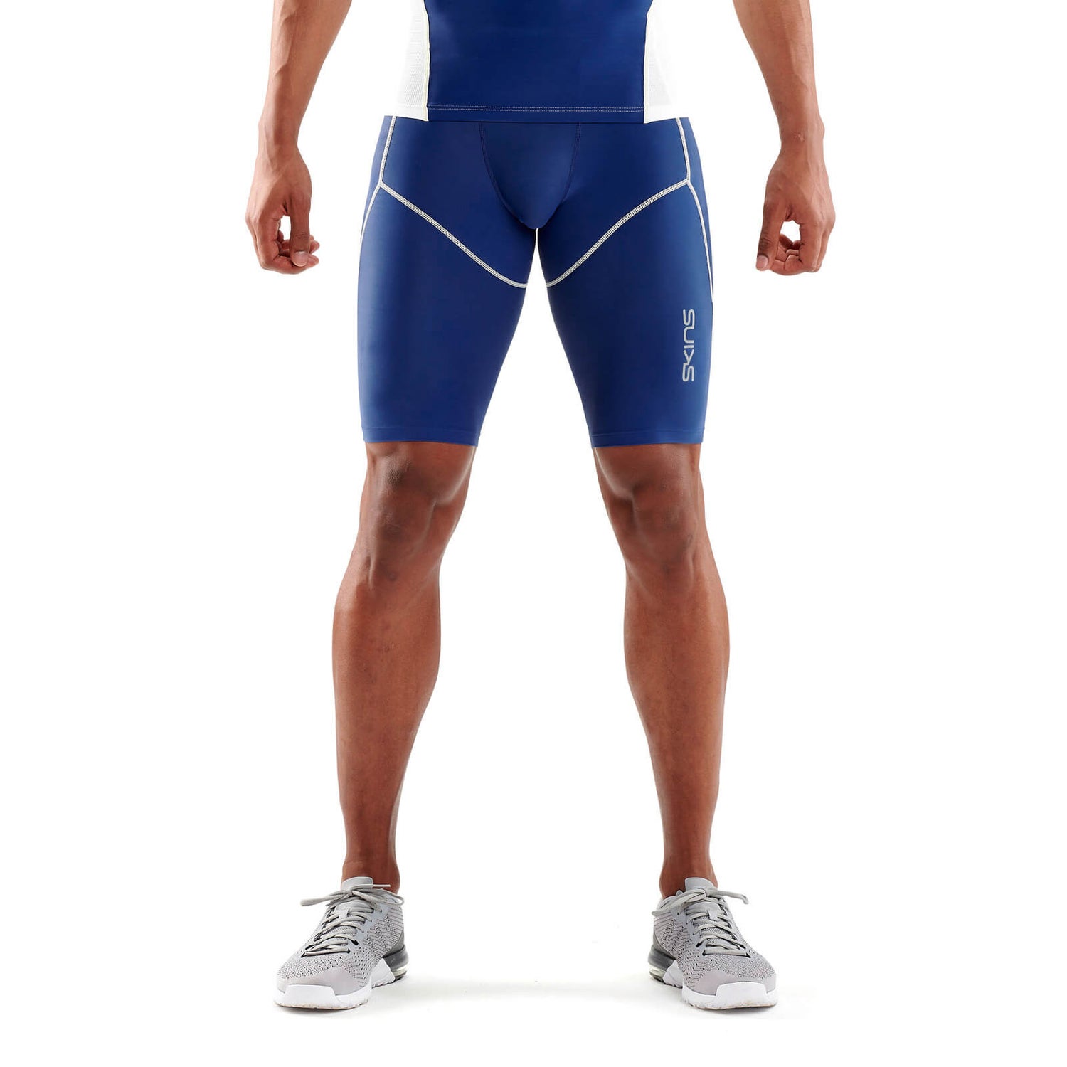 Skins DNAmic Ultimate Cooling Men s 1 2 Tights White Zephyr