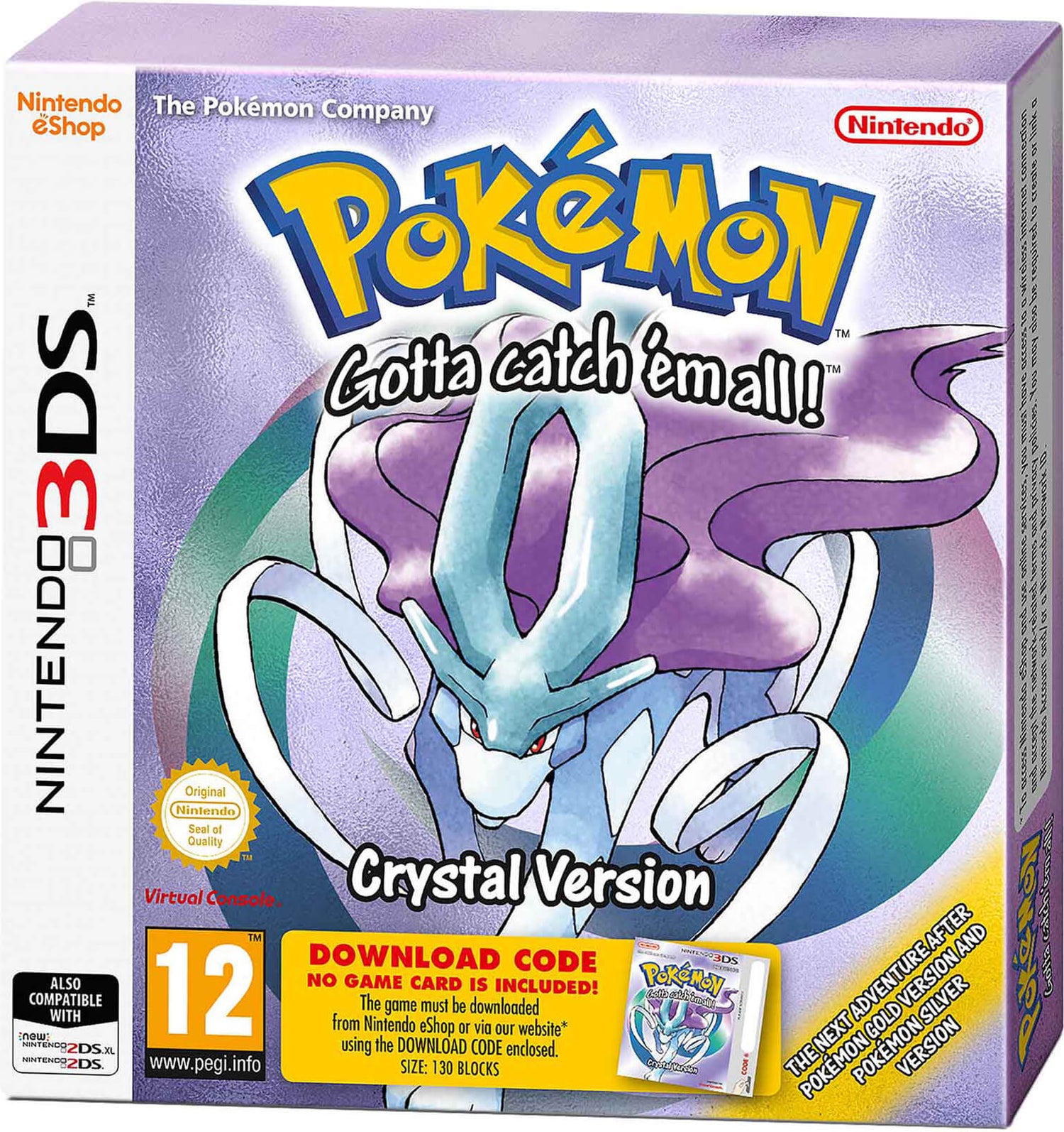 Pokémon Crystal Version Download Code) 3DS - Zavvi US