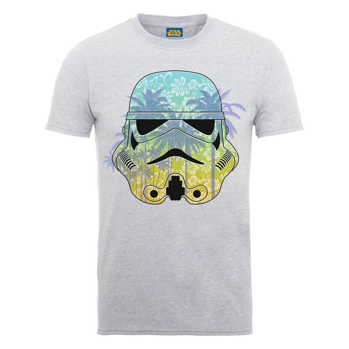 Star Wars Stormtrooper Hawaii T Shirt Grey IWOOT UK