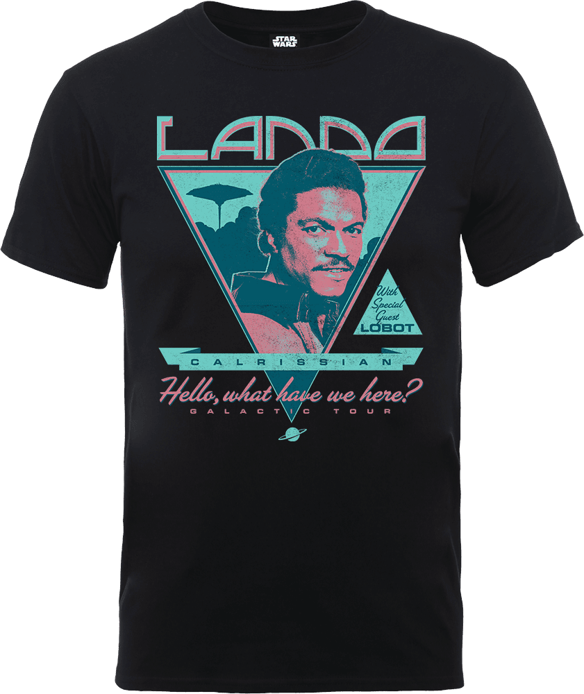 Gammeldags Udsøgt portugisisk Star Wars Lando Rock Poster T-Shirt - Black | My Geek Box US