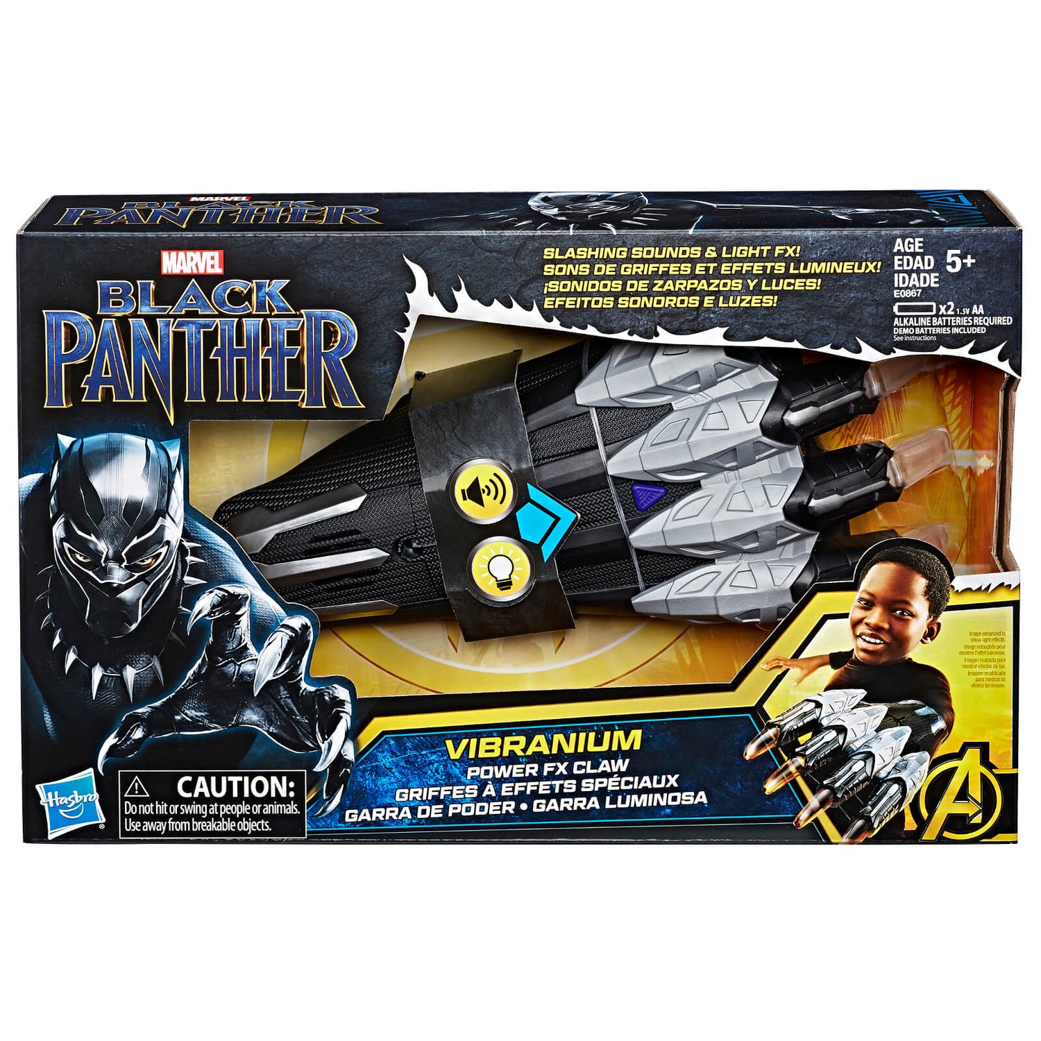 Griffe Sonore Black Panther Vibranium Power FX - Hasbro Marvel
