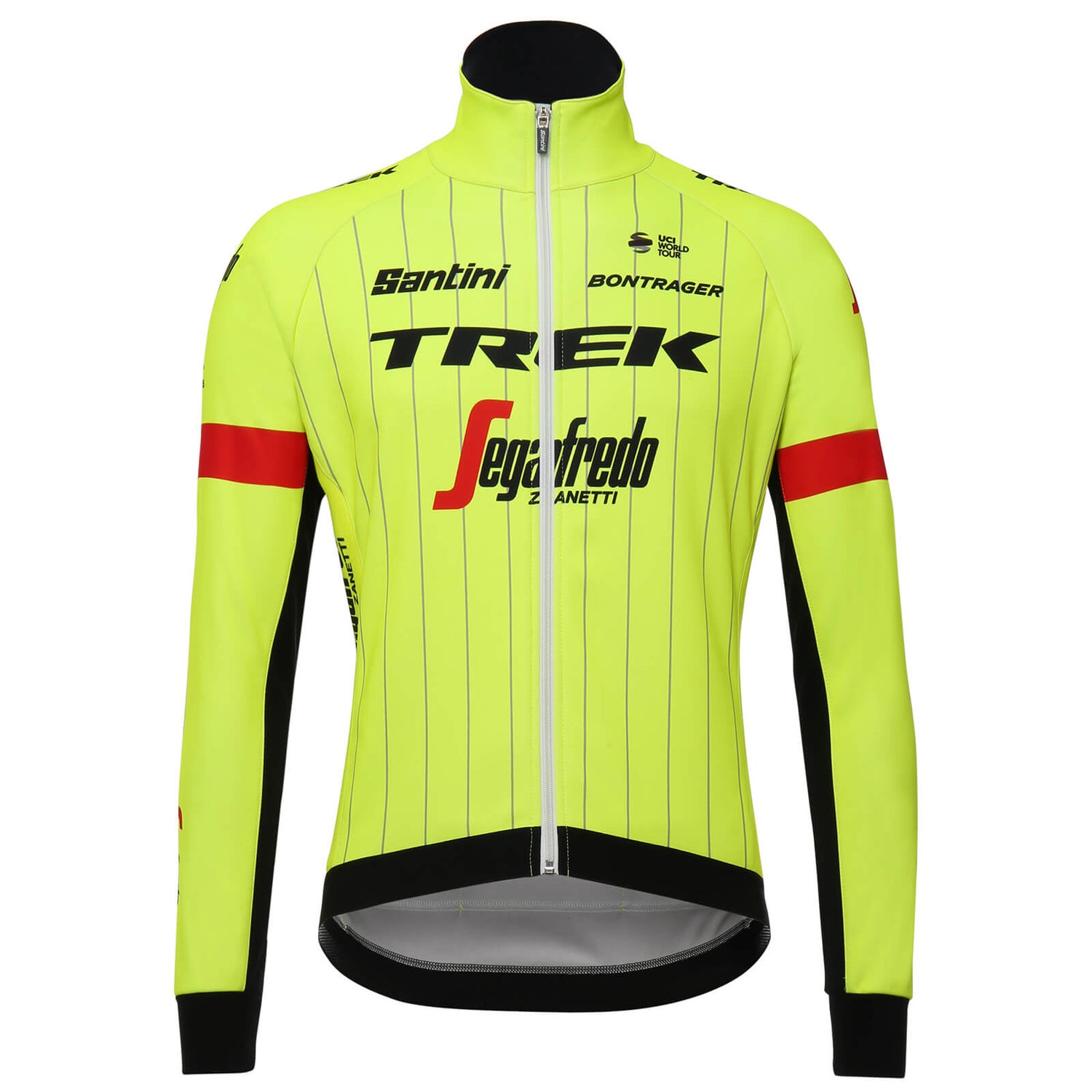 Santini Trek Segafredo 18 Windstopper Training Jacket Yellow