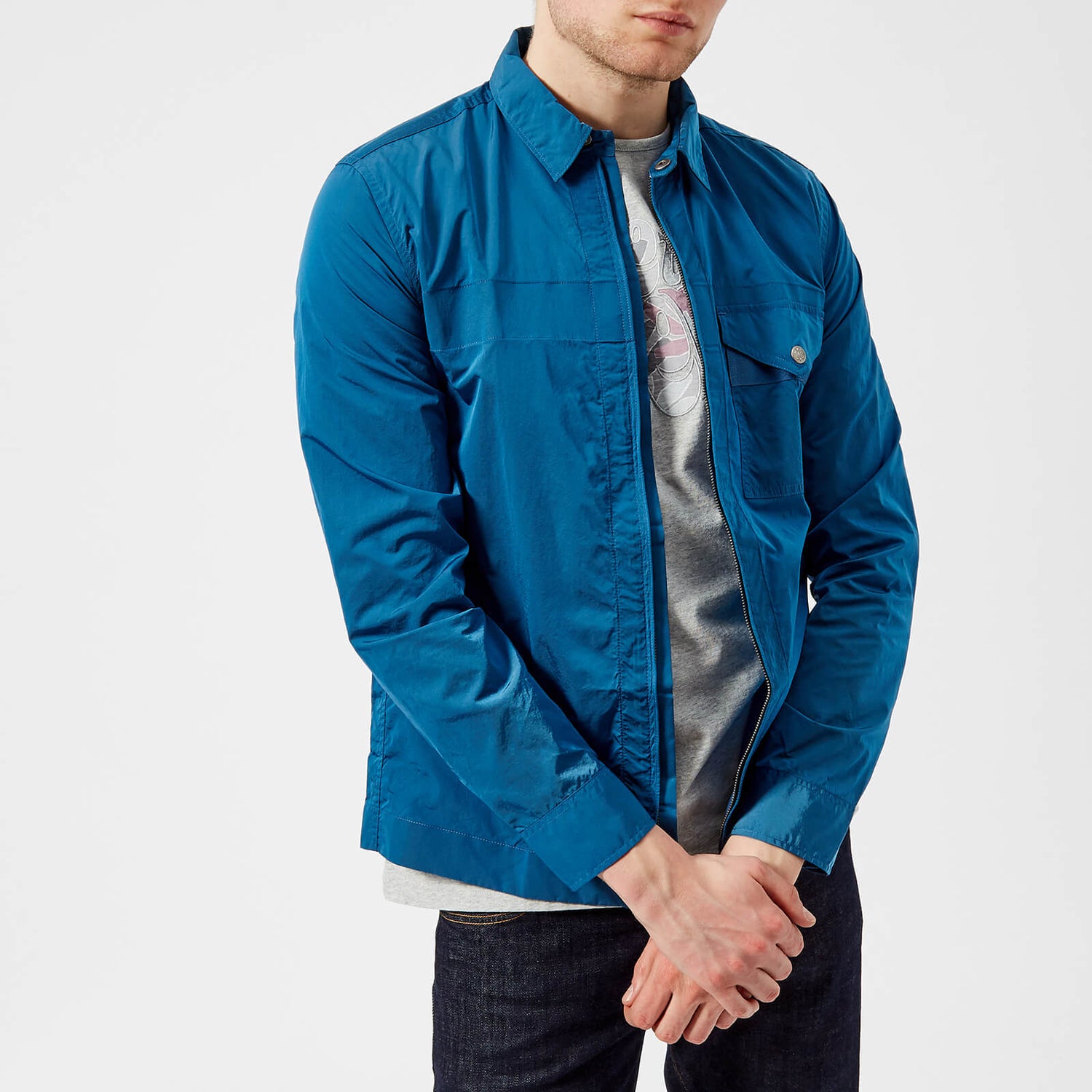 Pretty Green Men s Kaiser Zip Jacket Blue