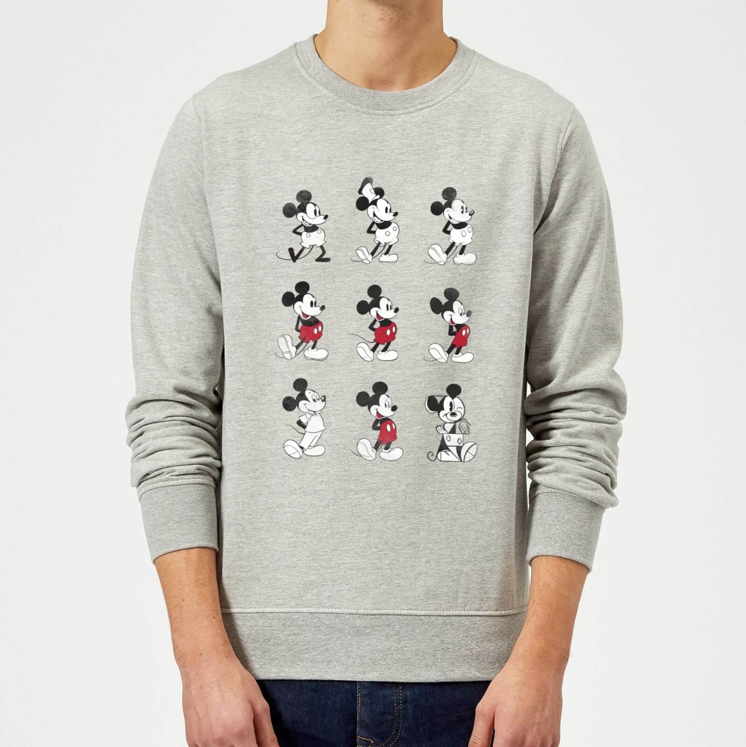 grey mickey mouse sweater