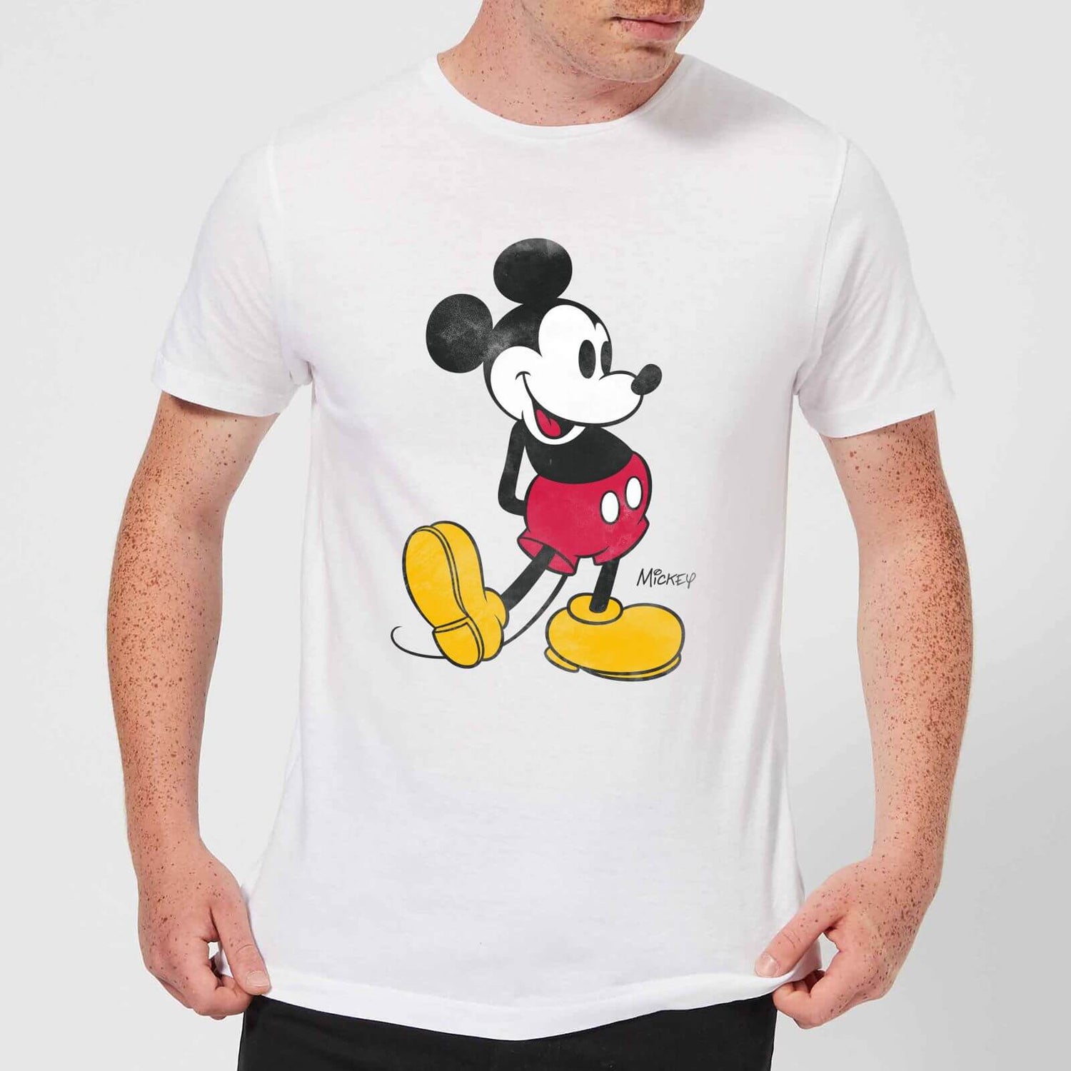 Camiseta Disney Mickey Mouse Pose Clásico - Hombre - Blanco Clothing Zavvi España