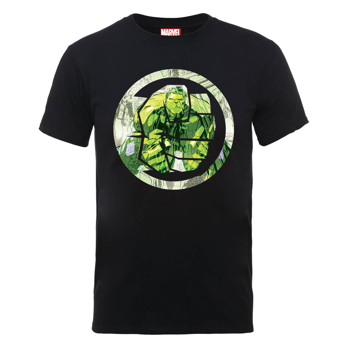 Marvel Avengers Assemble Hulk Montage T Shirt Black