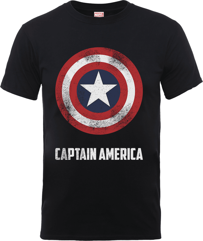 Marvel Avengers Assemble Captain America Shield Logo T Shirt