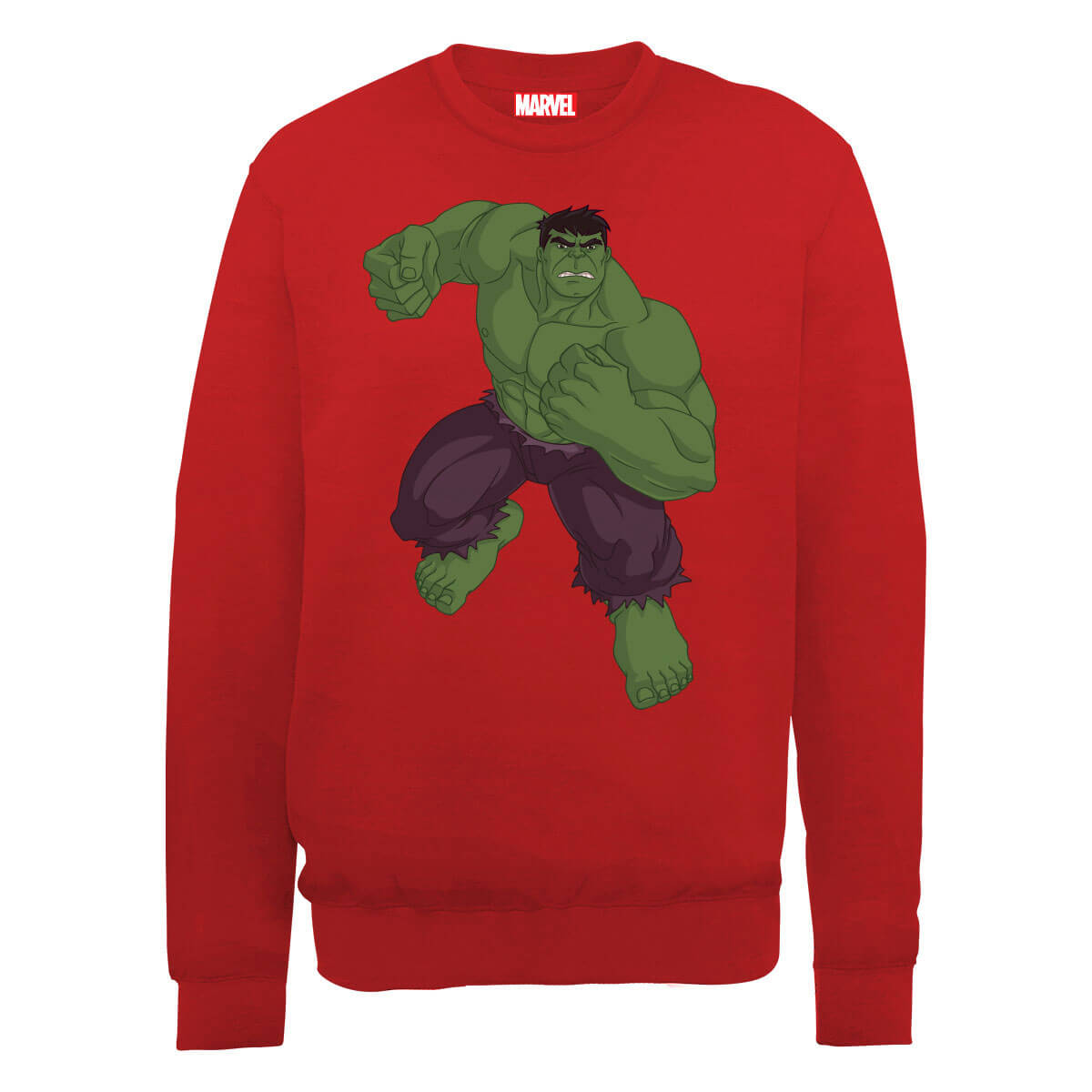 werkelijk Bijwonen sofa Marvel Avengers Assemble Hulk Pose Trui - Rood | Zavvi.nl