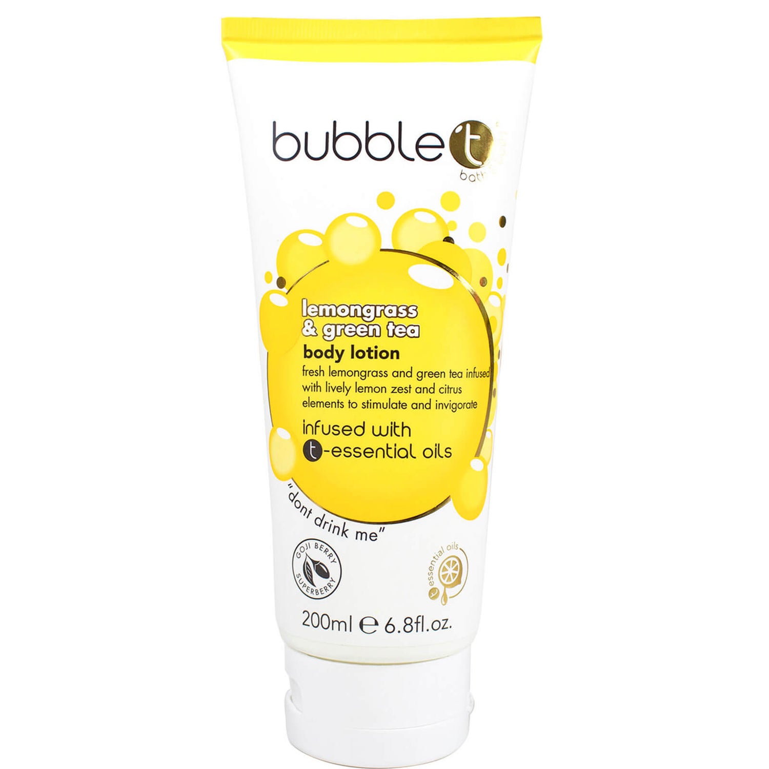 Bubble T Lemongrass and Green Tea Body Lotion (200ml) lookfantastic